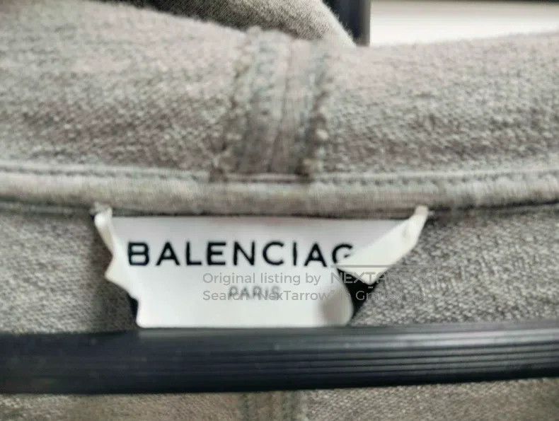 Balenciaga Balenciaga Gray hooded sweatshirt Size US XS / EU 42 / 0 - 3 Thumbnail