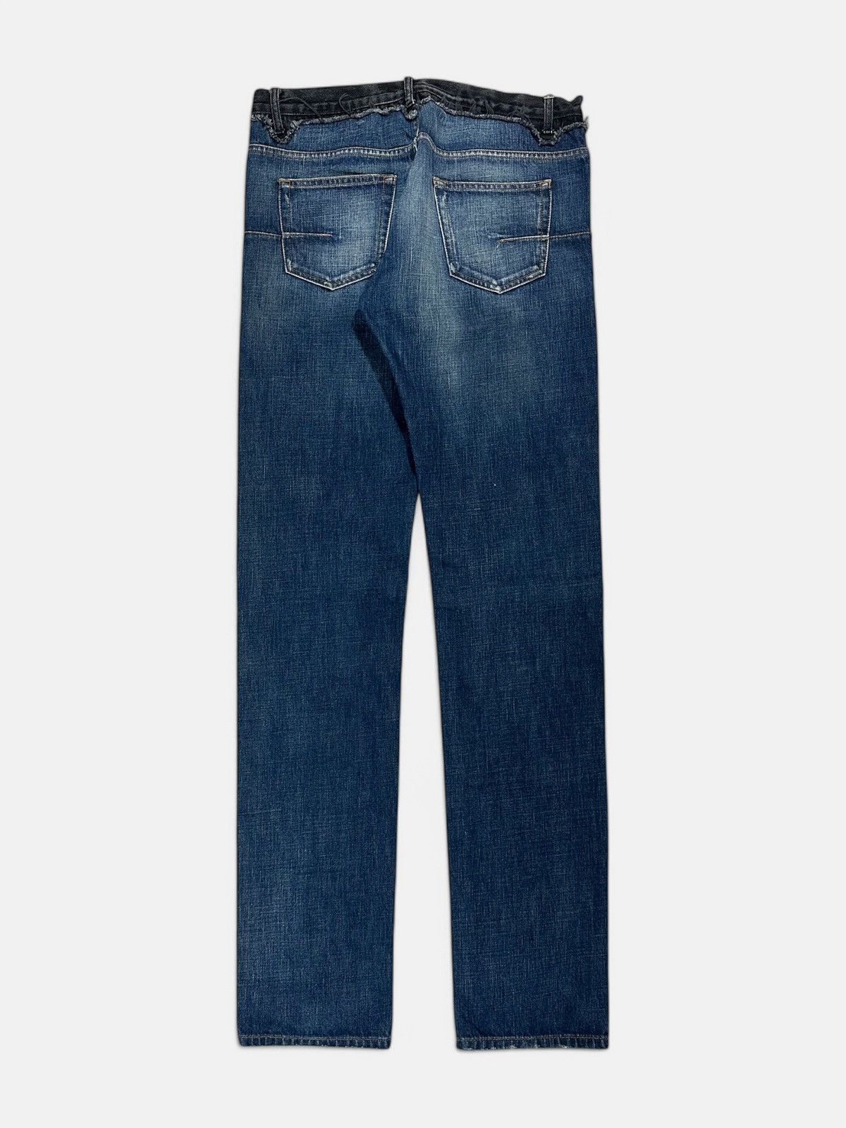 Dior × Hedi Slimane Dior Homme - AW06 Cummerbund Denim Size US 33 - 2 Thumbnail