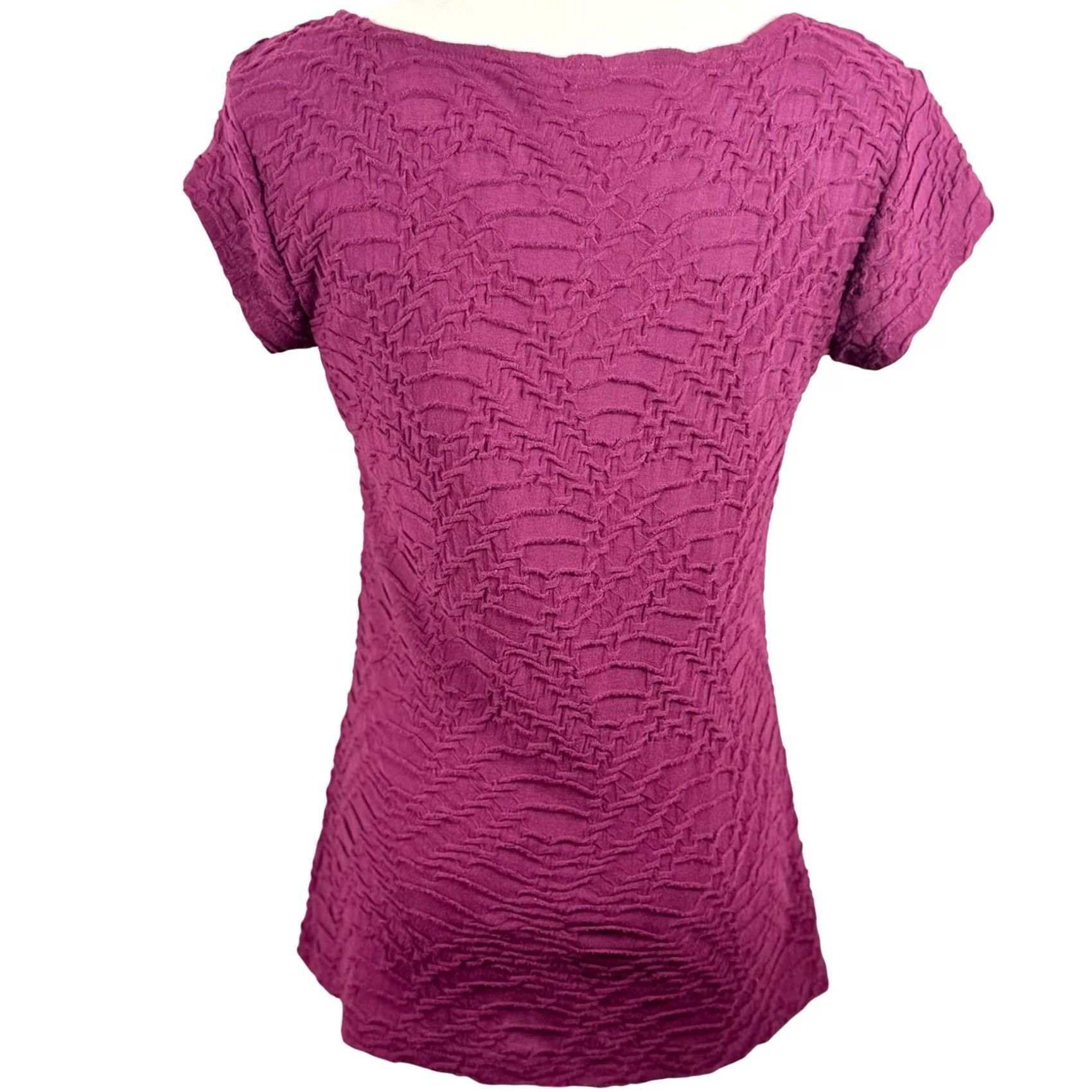 Liz Claiborne Liz Claiborne S Top Textured Popcorn Knit Scoop Neck Career Y2K 90s Whimsigoth Size S / US 4 / IT 40 - 4 Thumbnail