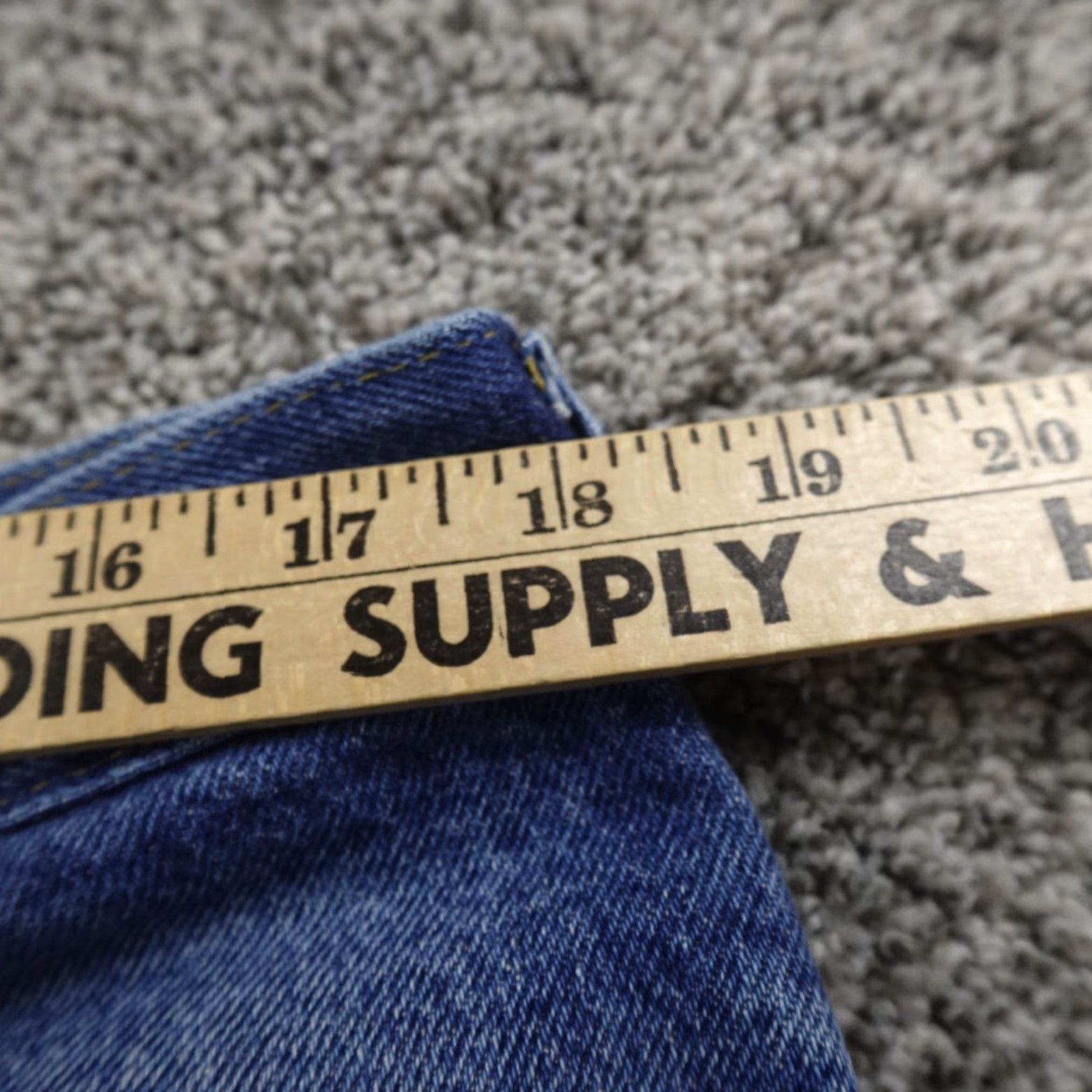 Lee VTG Lee Jeans Mens 36X32 Dark Blue Denim Pants Straight Western 90s USA Jeans Mens Size 36 Regular Blue Denim Jeans Size US 36 / EU 52 - 5 Thumbnail