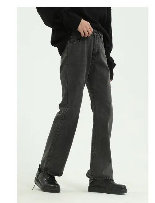 Other Grey Washed Straight Bootcut Jeans Size US 32 / EU 48 - 8 Thumbnail