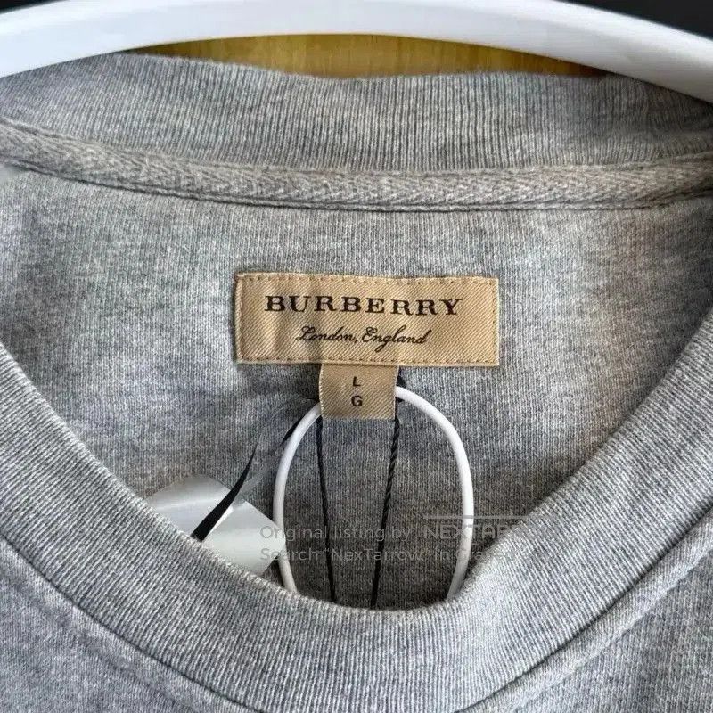 Burberry Burberry Gray Cotton Women’s Sweatshirt. Size L / US 10 / IT 46 - 3 Thumbnail