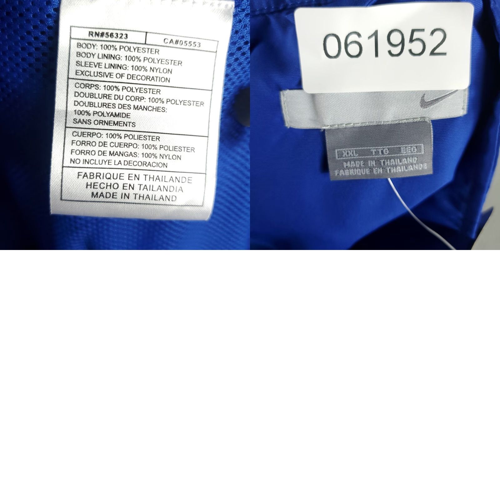 Nike VINTAGE Nike Jacket Mens 2XL Blue Deadstock Full Zip Windbreaker Black Solid ZIP Jacket Mens 2XL Nike Windbreaker Winter Spring Fall Sports Size US XXL / EU 58 / 5 - 8 Thumbnail