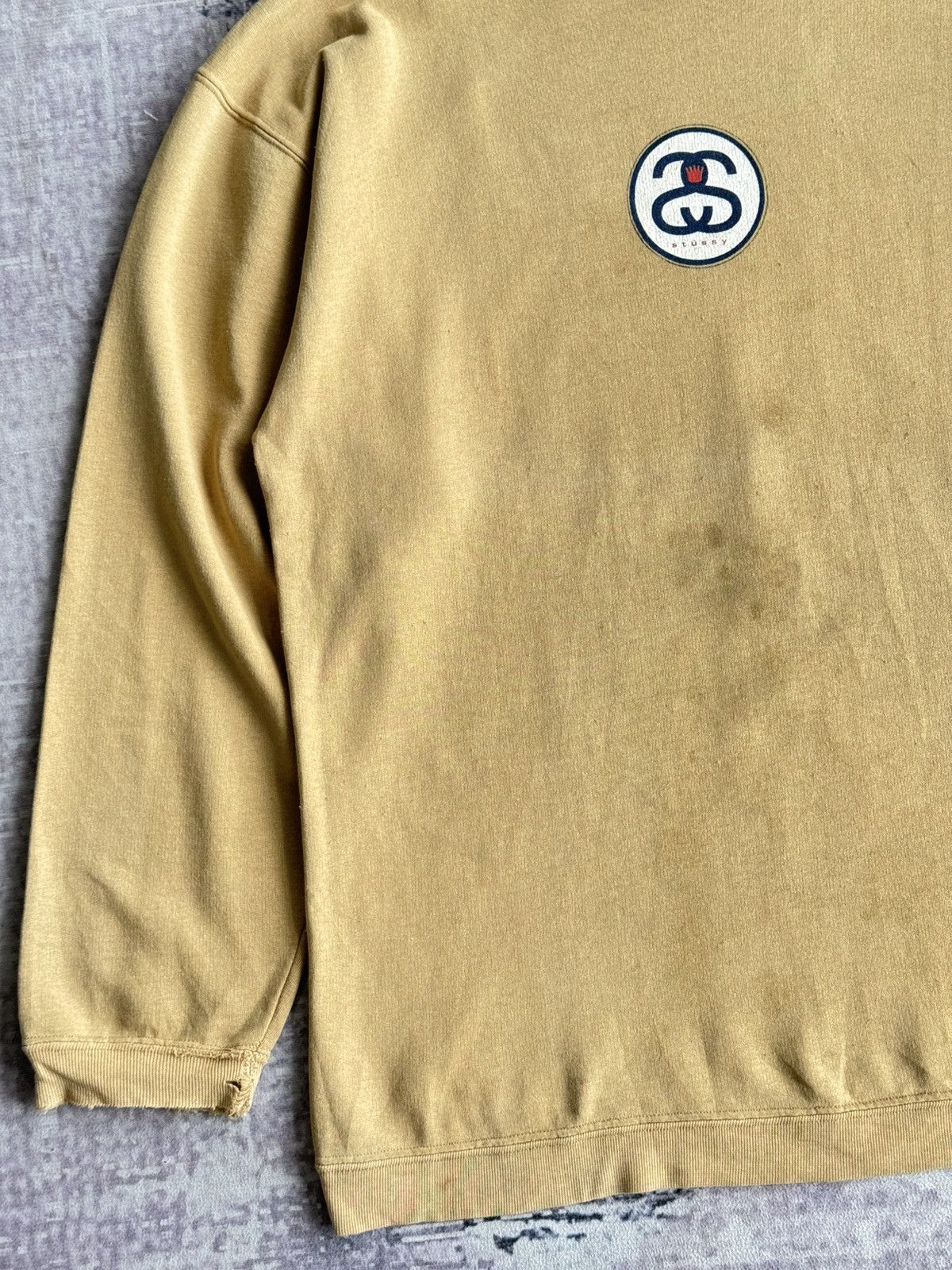 Stussy Vintage Stussy Trashed 80s OG Logo Crewneck Size US L / EU 52-54 / 3 - 4 Thumbnail