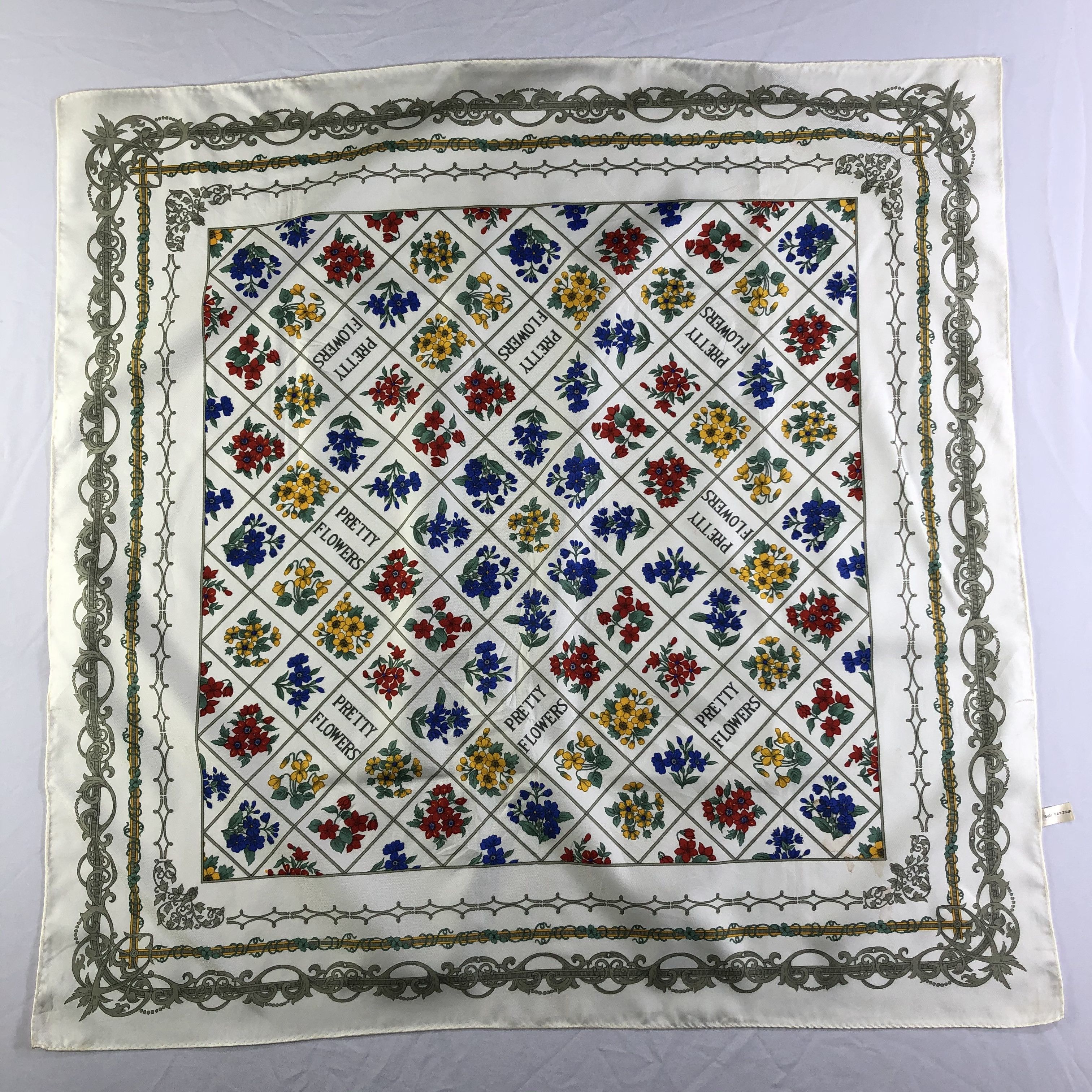 Vintage Vintage Silk Scarf Size ONE SIZE - 2 Thumbnail
