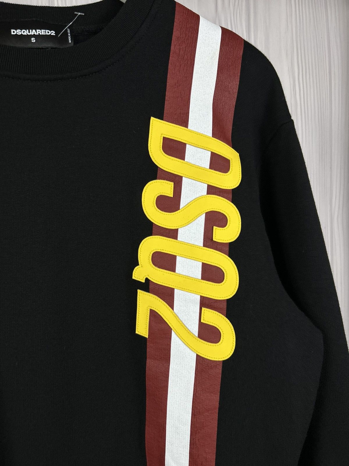 Dsquared2 DSQ2 Dsquared2 Big Logo Sweatshirt Size S Black Made Italy Size US S / EU 44-46 / 1 - 6 Thumbnail
