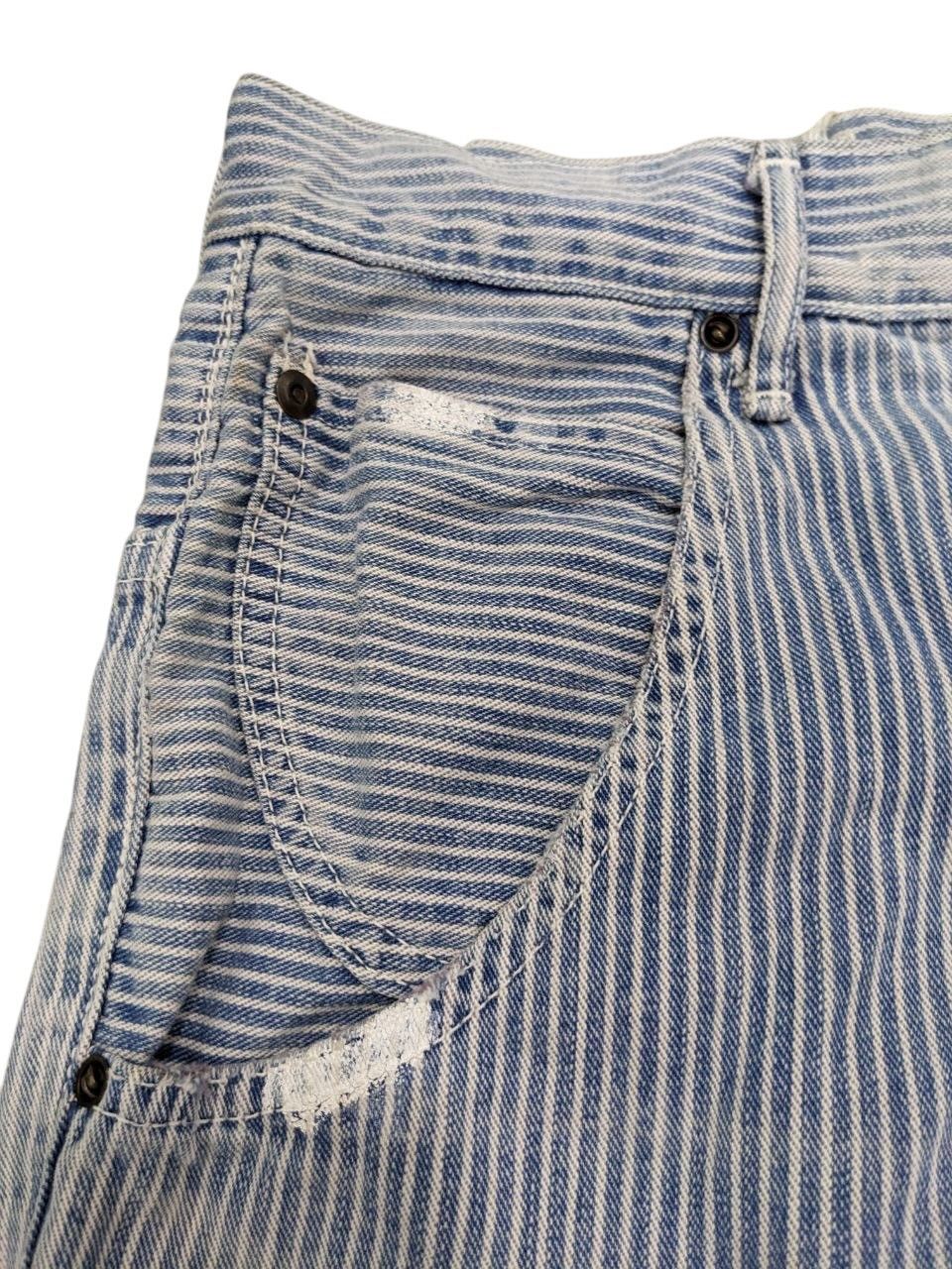 Kapital KAPITAL CENTURY DENIM HICKORY PAINTED 70’sVINTAGE BUCKLEBACK Size US 28 / EU 44 - 3 Thumbnail