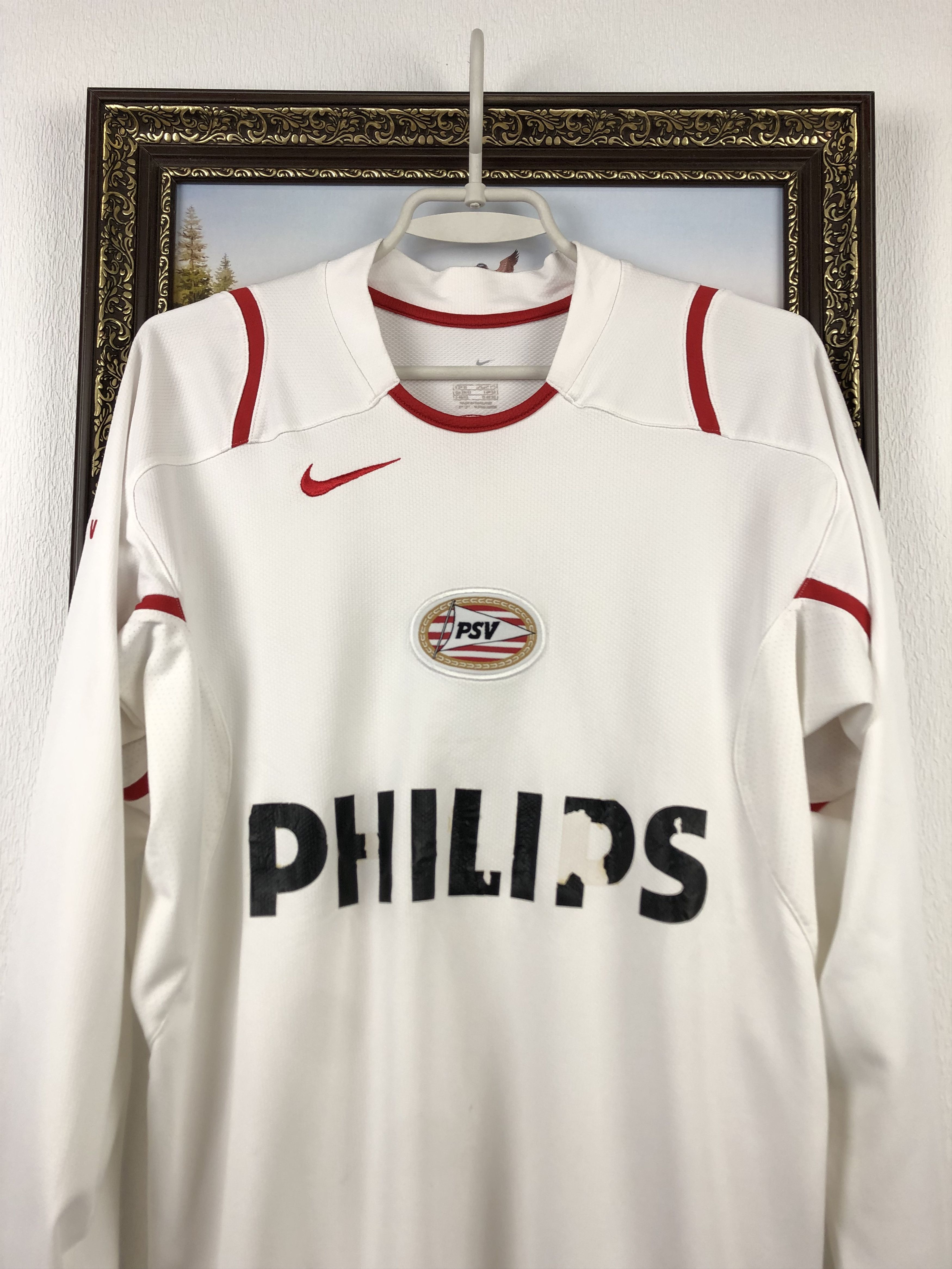 Nike × Vintage Vintage PSV Eindhoven Football Sweatshirt Shirt Long Sleeve Size US M / EU 48-50 / 2 - 2 Thumbnail