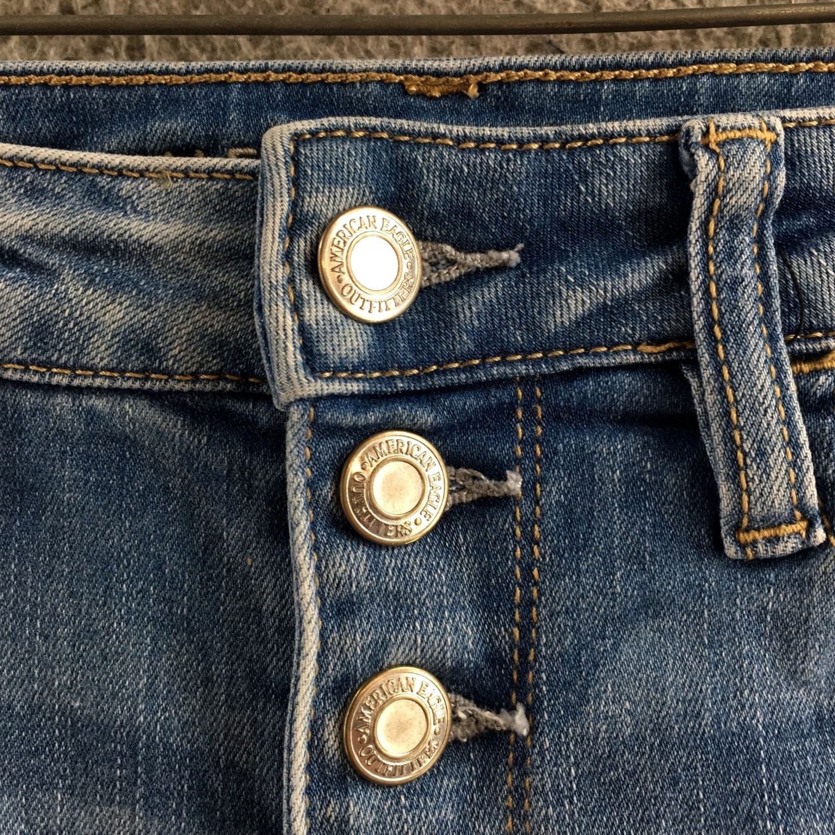American Eagle Outfitters American Eagle Outfitters Jegging Jeans Womens 6R Blue Denim Mid Rise Button Fly Jeans Women Denim Jeans Regular Rise Midi Blue Size 28" / US 6 / IT 42 - 5 Thumbnail