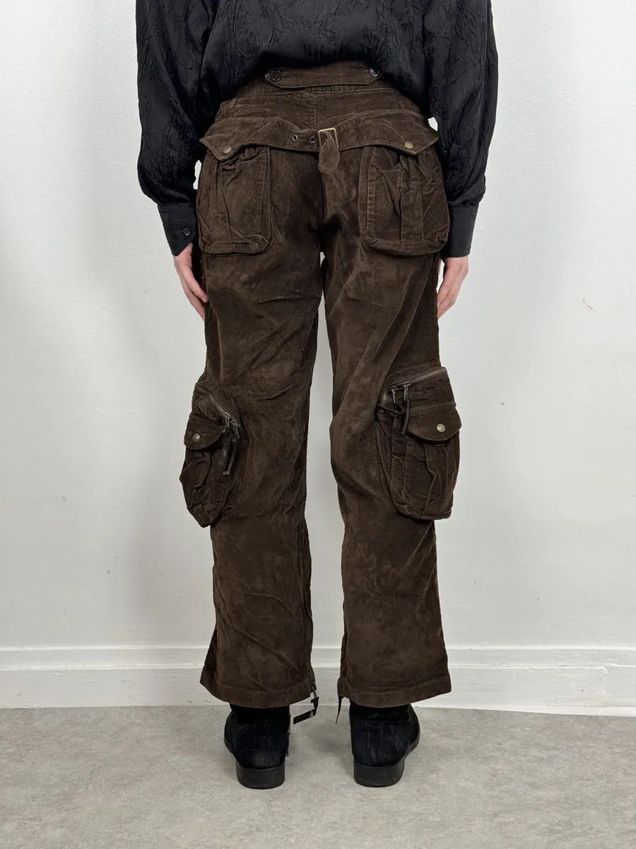 Dolce & Gabbana SS2003 Dolce & Gabbana Brown Corduroy Cargo Hunter Pants Size US 39 - 5 Thumbnail
