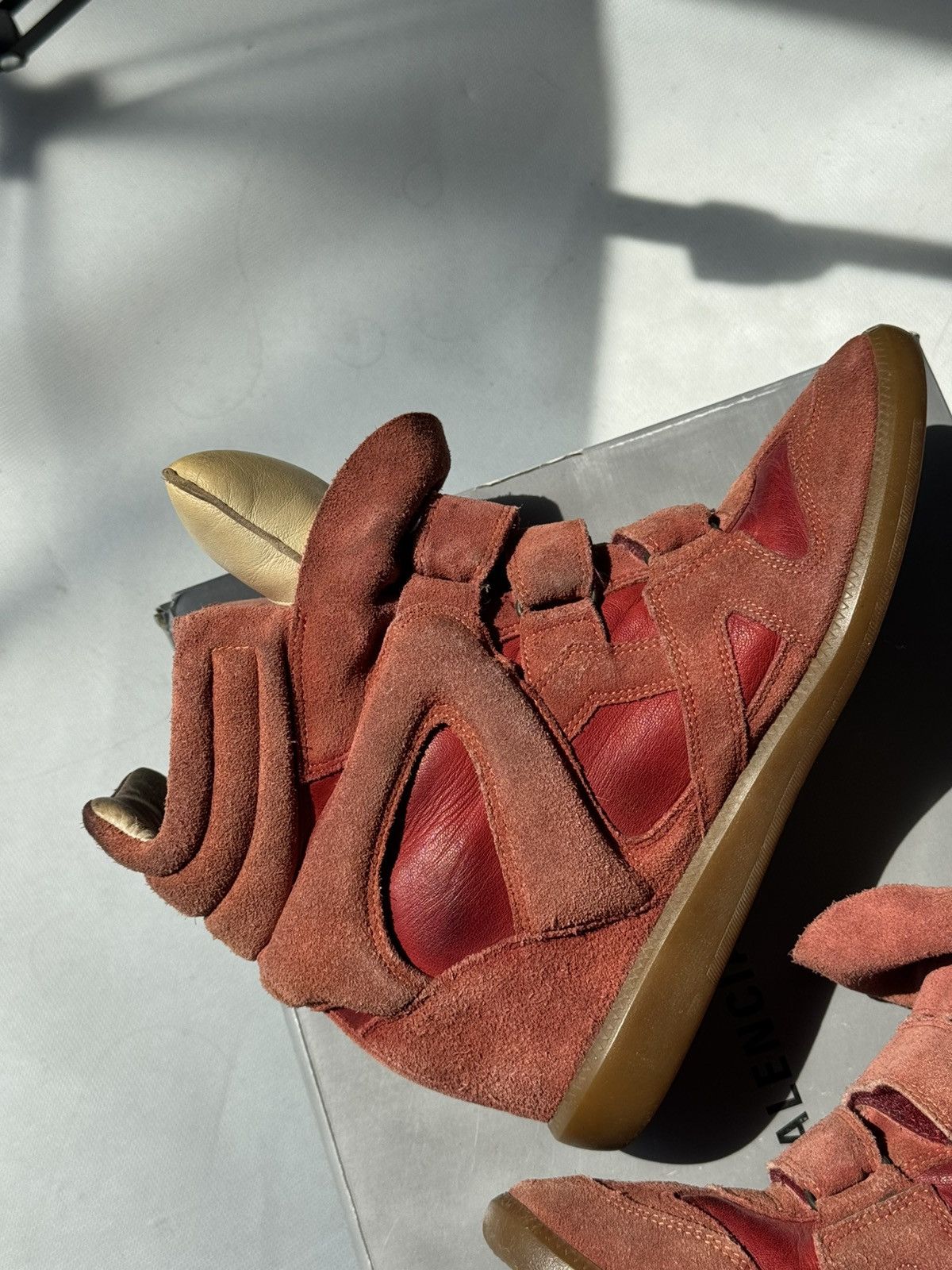 Isabel Marant Isabel Marant Bekett sneakers shoes Washed Suede Wedge Size US 11 / IT 41 - 11 Thumbnail