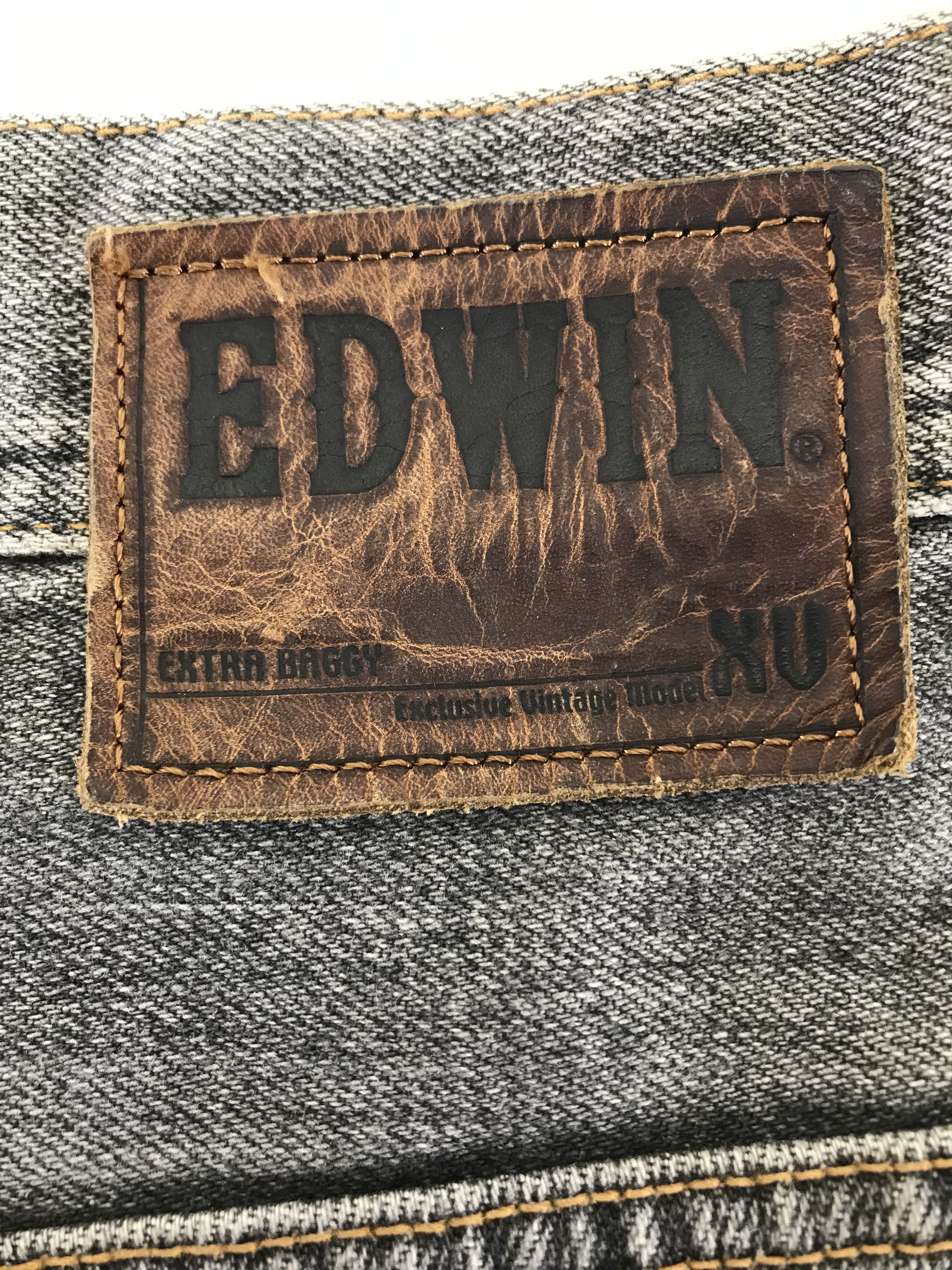 Edwin Vintage Edwin Extra Baggy Faded Black Jeans Size US 38 / EU 54 - 13 Thumbnail