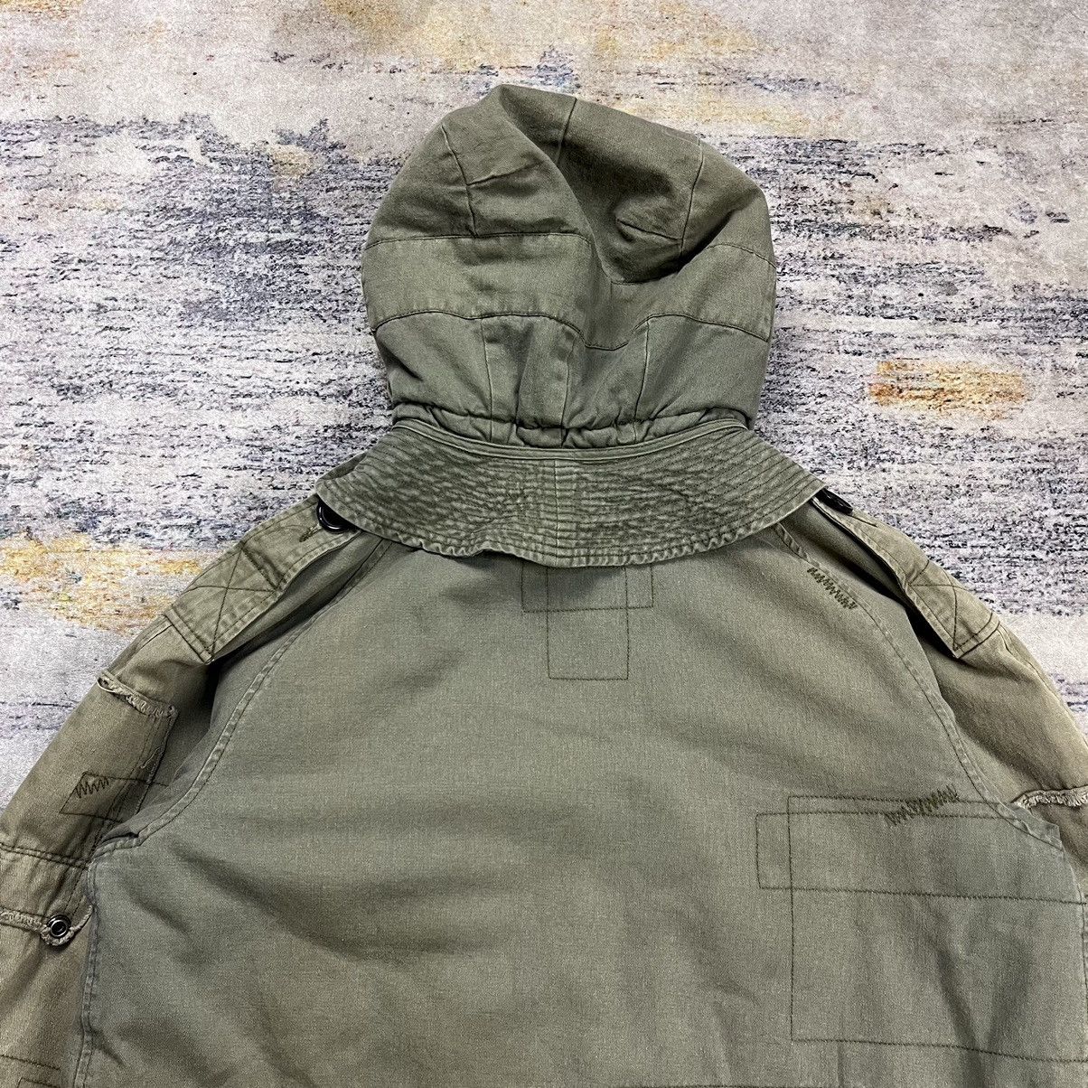 Zadig & Voltaire ZADIG & VOLTAIRE HOODED BRITISH ARMY PATCHWORK PARKA JACKET Size XS / US 0-2 / IT 36-38 - 11 Thumbnail