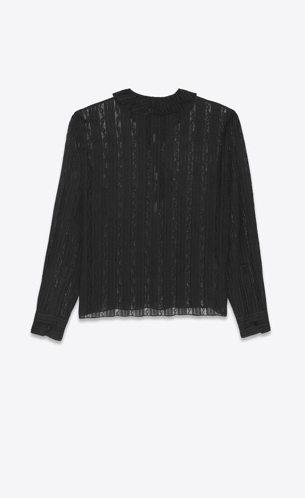 Saint Laurent Paris o1loc1c0225 Shirt in Black Size US S / EU 44-46 / 1 - 2 Thumbnail