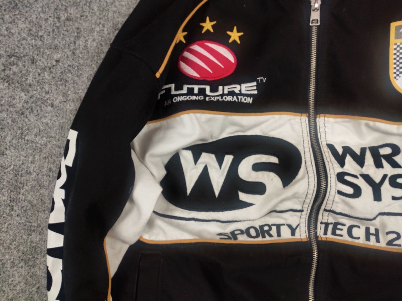 Vintage Vintage Wrong system Fast Race Logo Bomber jacket Racing Y2K Size US M / EU 48-50 / 2 - 6 Thumbnail