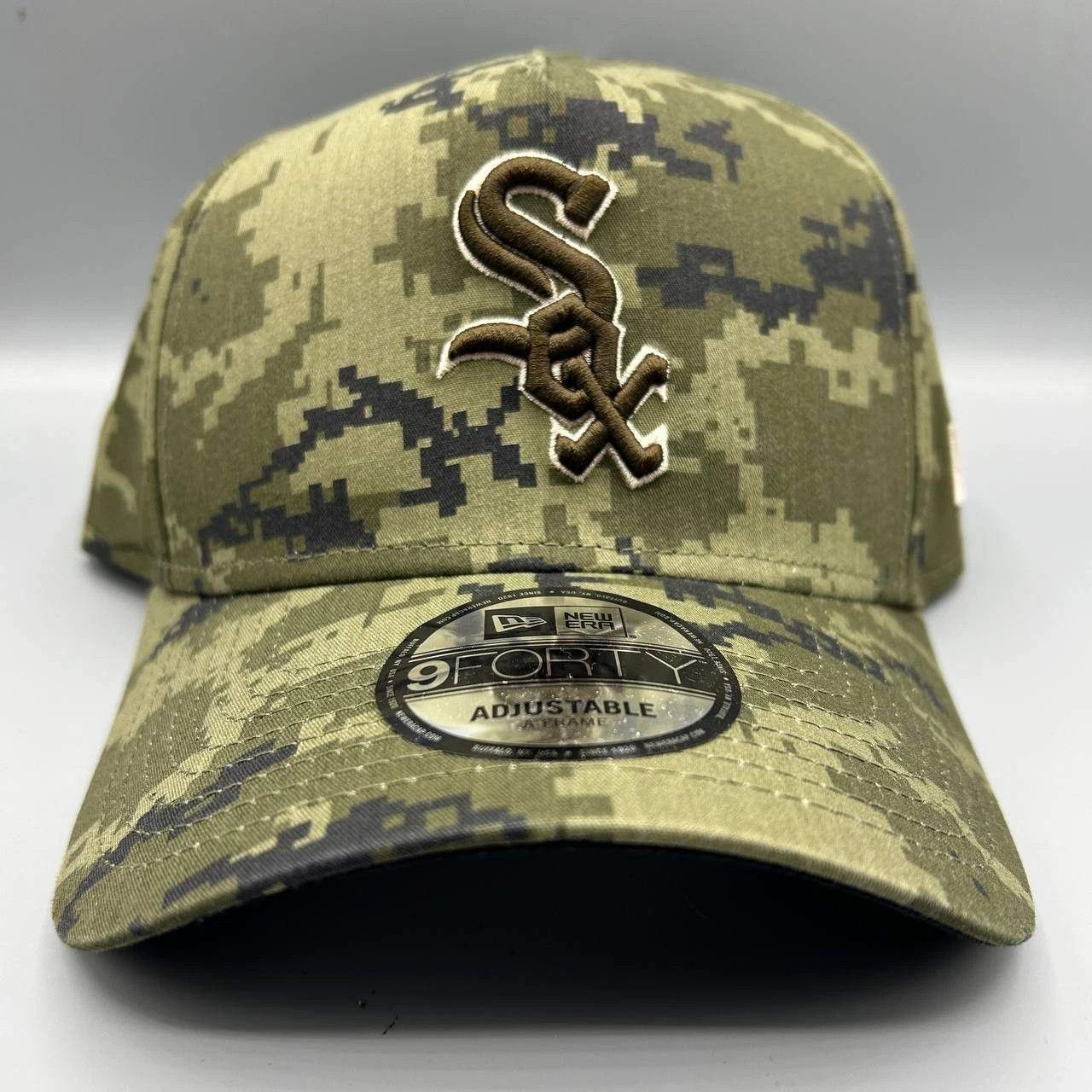New Era Chicago White Sox Hat Men Camo Snap Back Cotton New A-Frame Size ONE SIZE - 1 Thumbnail