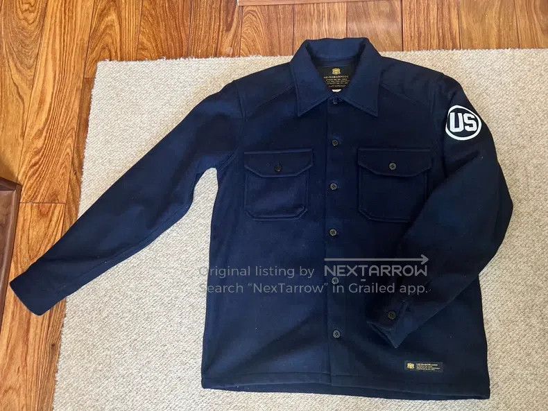 Neighborhood Neighborhood Wool Shirt, Dark Blue Size US L / EU 52-54 / 3 - 1 Thumbnail
