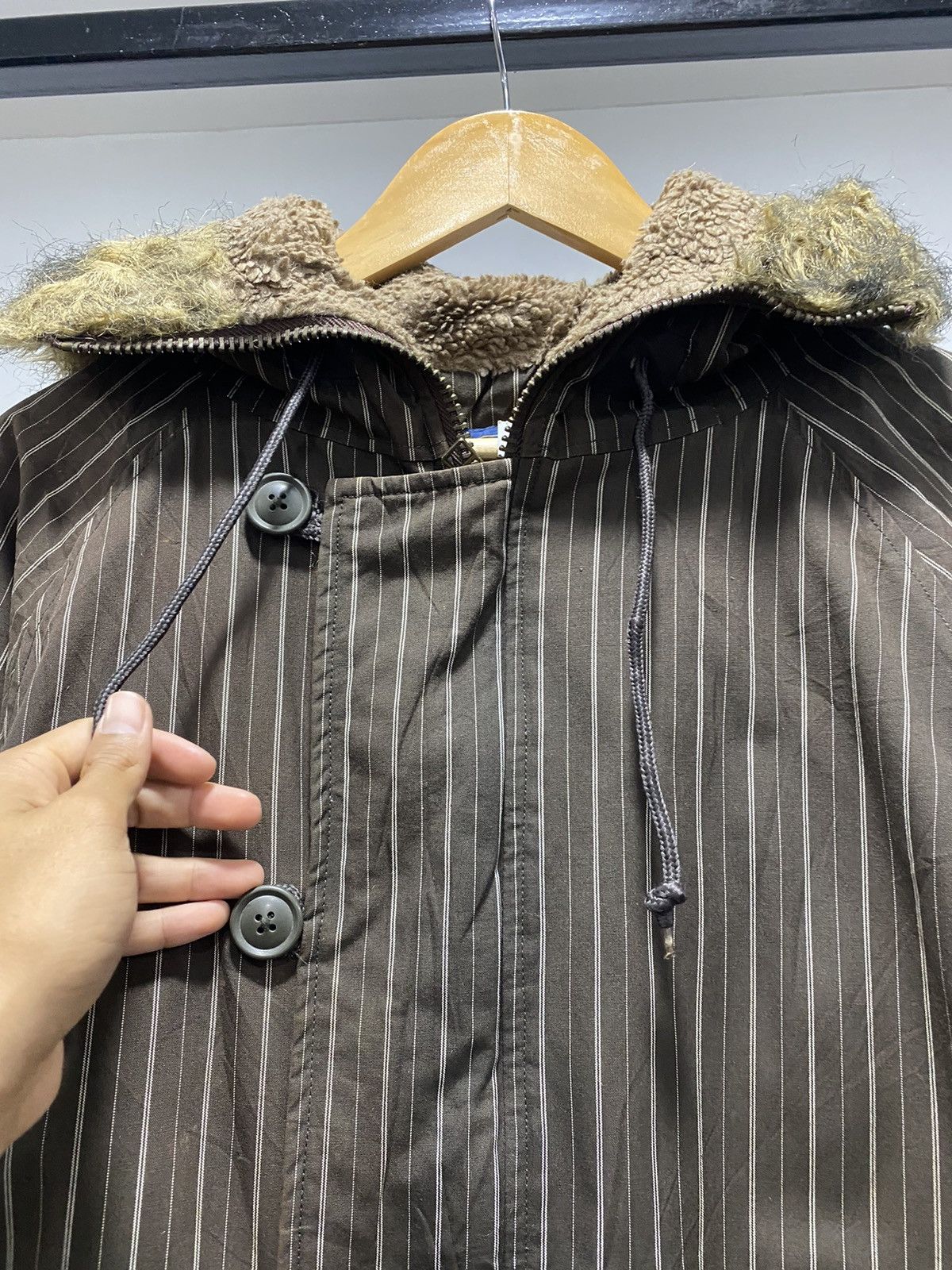 Vintage × Woolrich Woolen Mills Woolrich Winter Jacket Fur Hooded Jacket 80s Size US M / EU 48-50 / 2 - 4 Thumbnail
