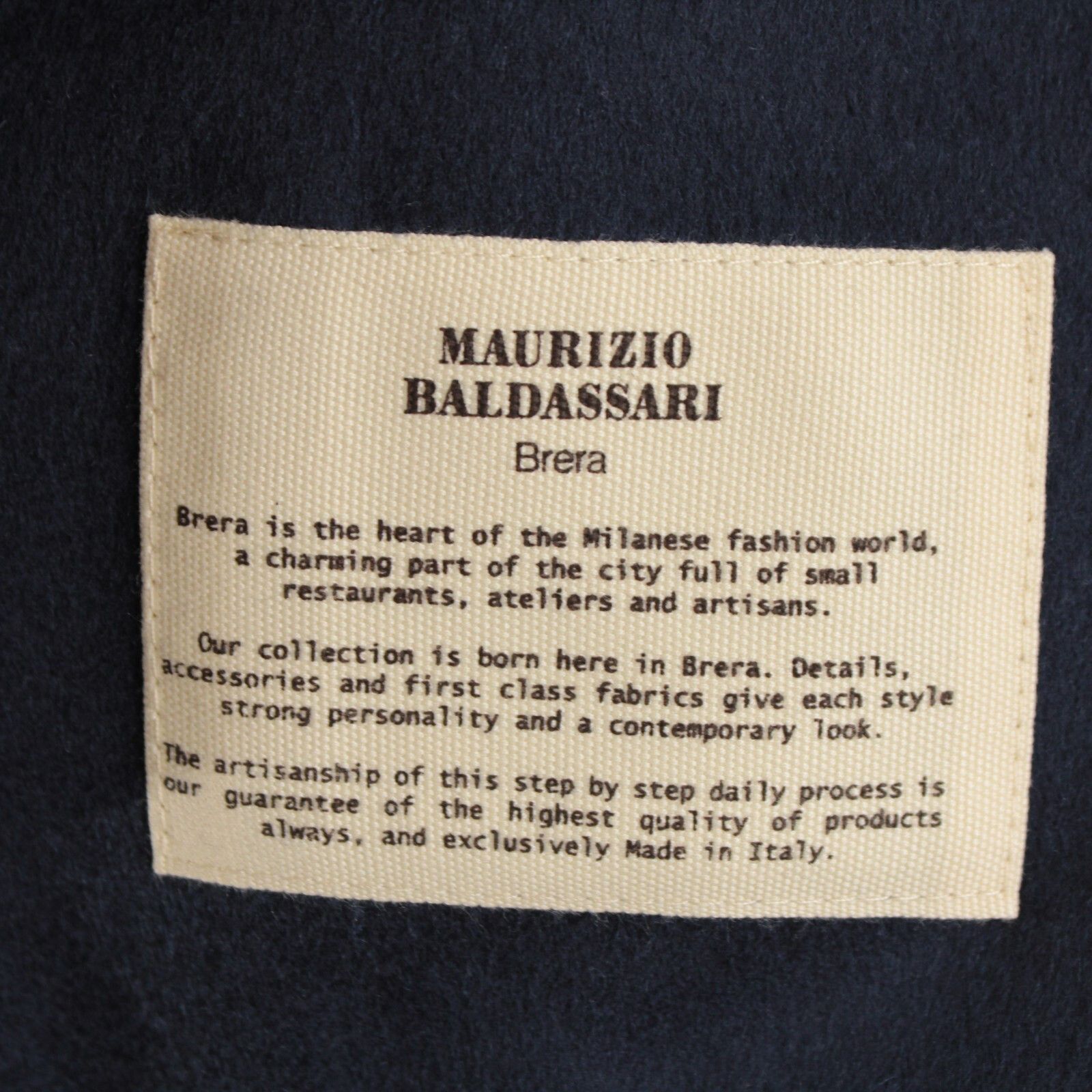 Maurizio Baldassari Blazer Size XL US In Blue Cashmere