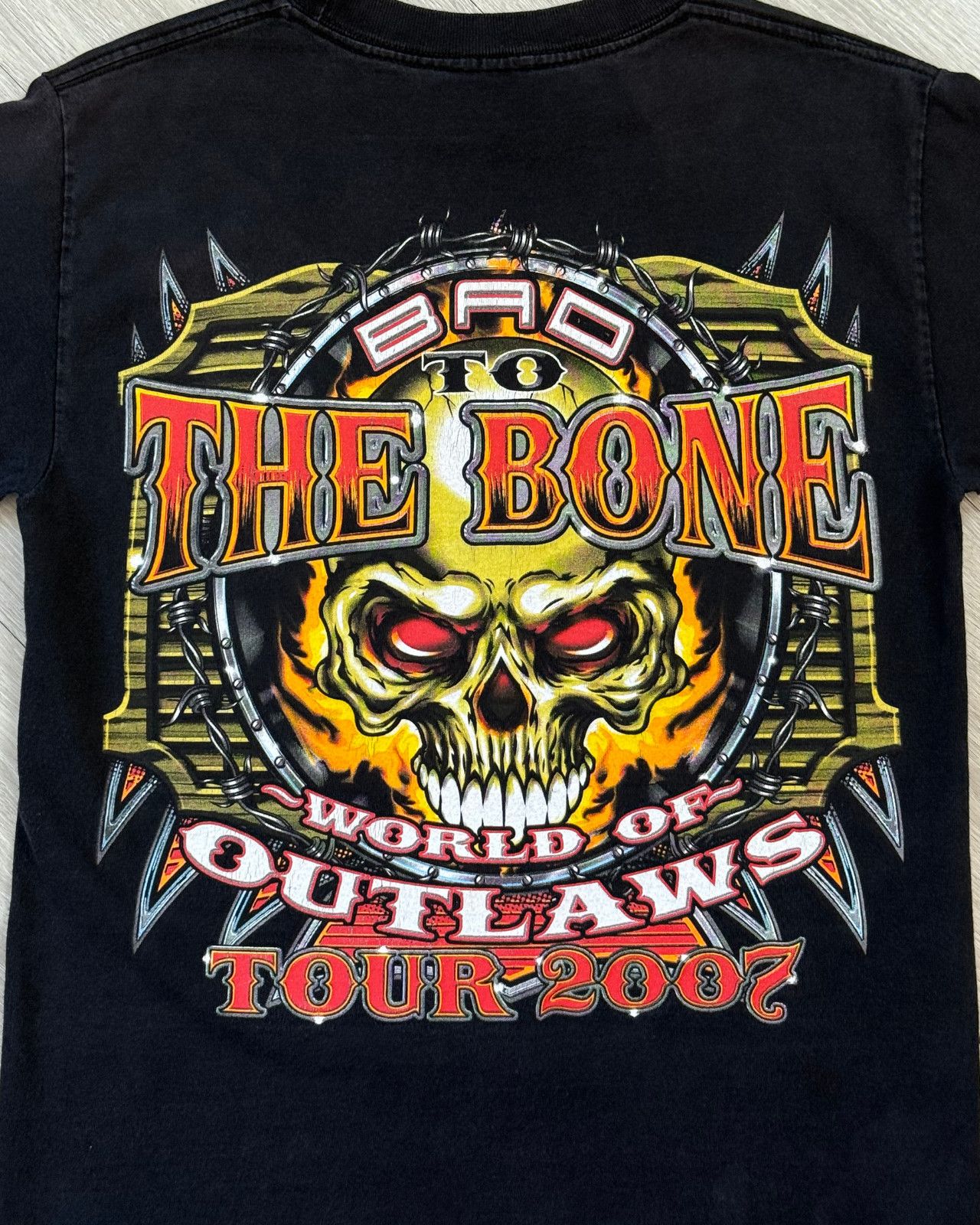 Vintage 2007 World of Outlaws Tour Sprint Car Racing T-Shirt - Small Size US S / EU 44-46 / 1 - 4 Thumbnail