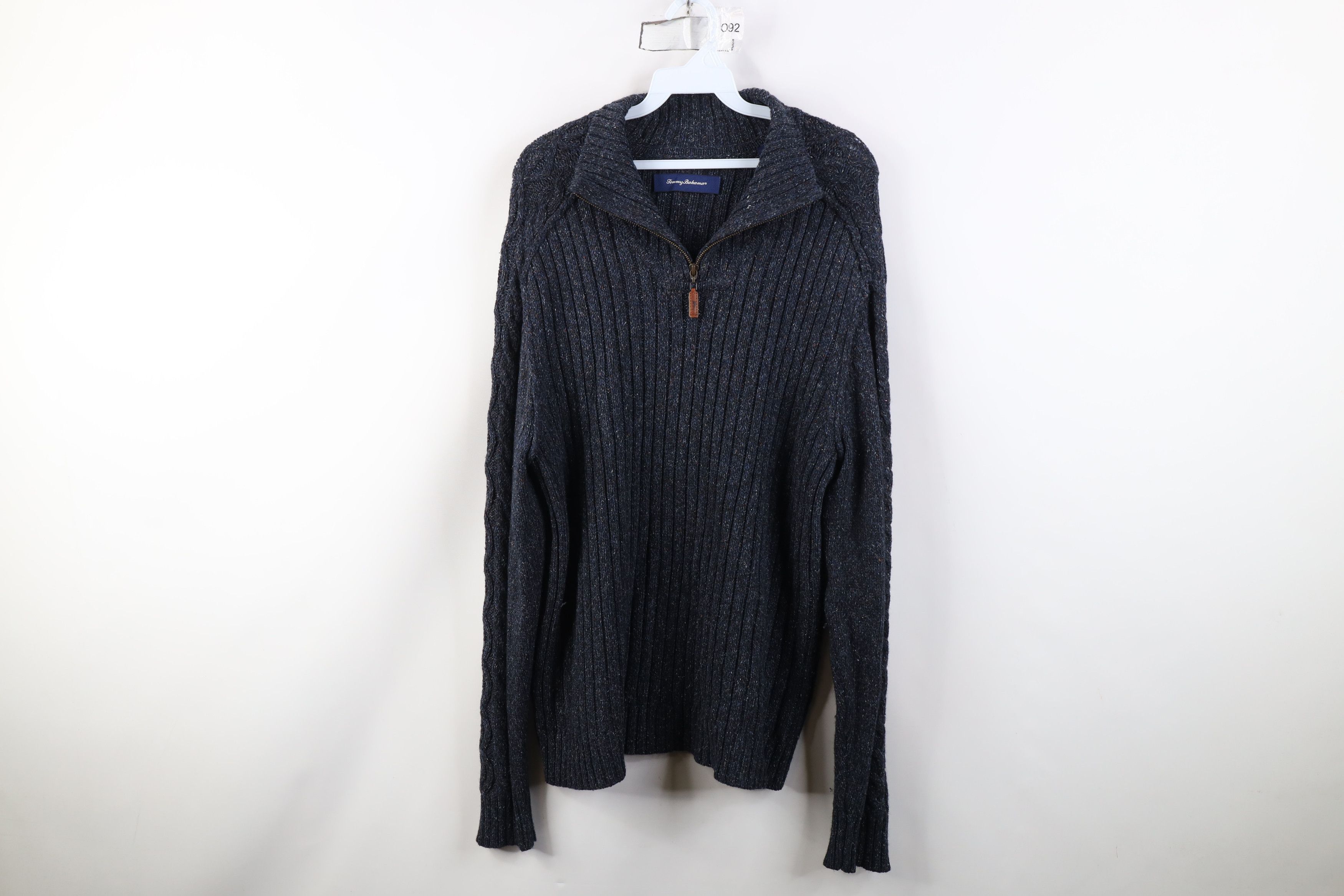 Tommy Bahama Tommy Bahama Merino Wool Silk Blend Ribbed Knit Sweater Size US L / EU 52-54 / 3 - 1 Thumbnail
