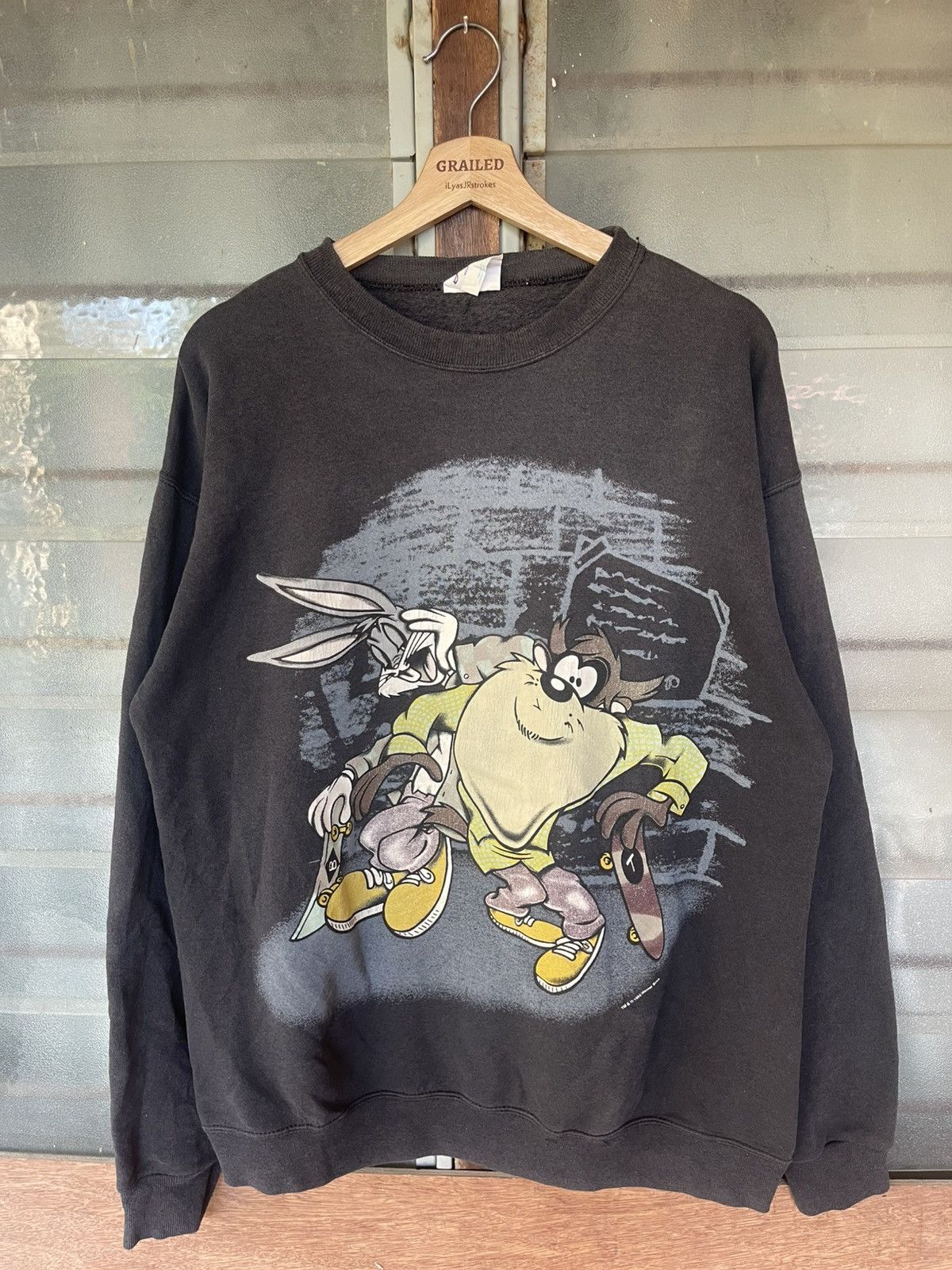 Warner Bros Vintage 90's Tasmanian Devil Skateboards Warner Bros Bunny Size US L / EU 52-54 / 3 - 3 Thumbnail