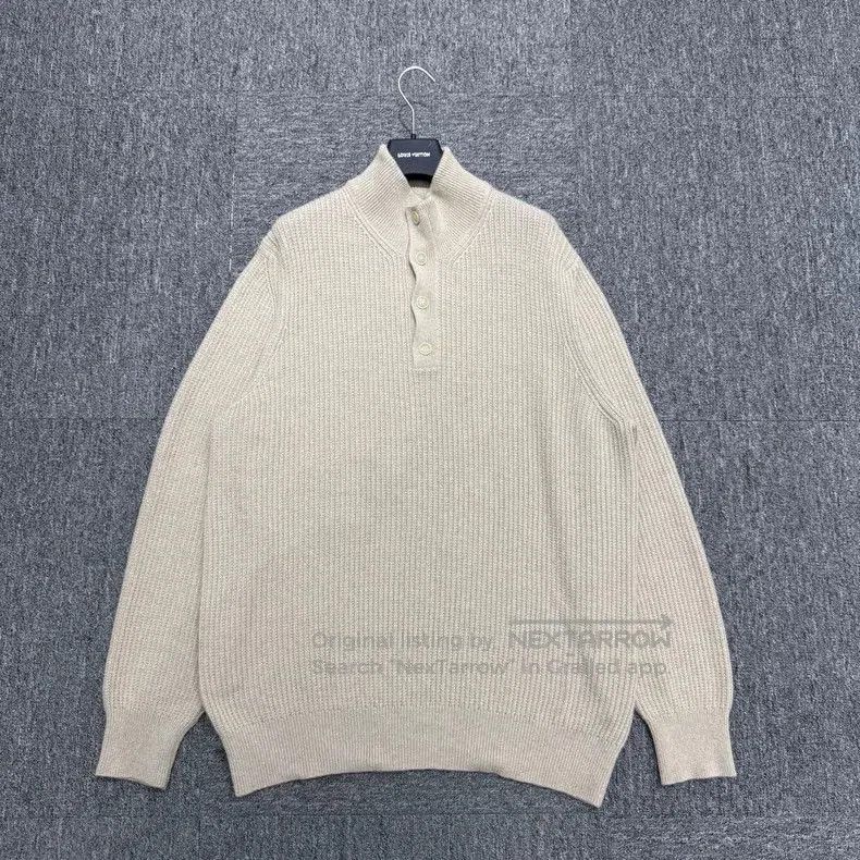 Loro Piana Beige Knit Sweater.