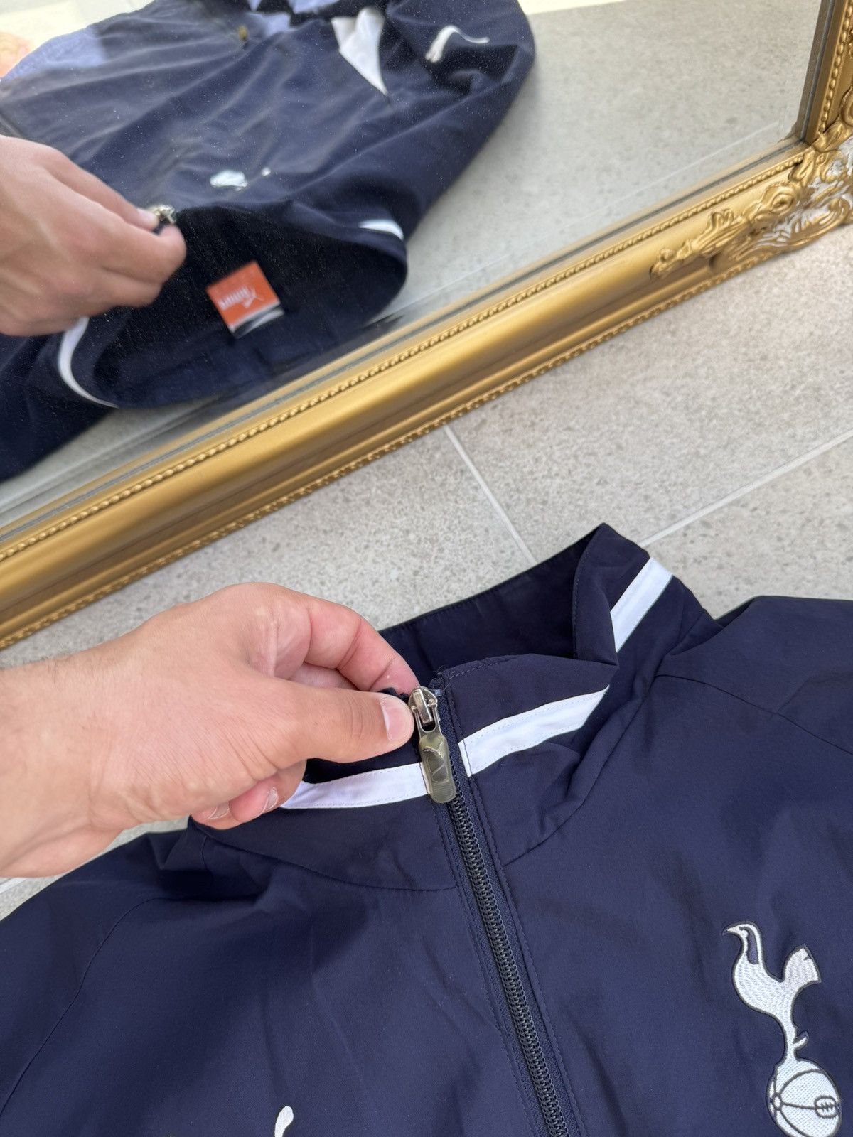 Puma PUMA Tottenham Y2K Track Jacket Soccer Team Jersey Size US XL / EU 56 / 4 - 4 Thumbnail