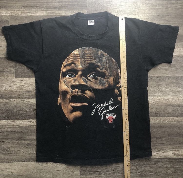Salem Sportswear VTG 91 Salem Sportswear MICHAEL JORDAN BIG FACE Graphic Tee Size US XL / EU 56 / 4 - 8 Thumbnail