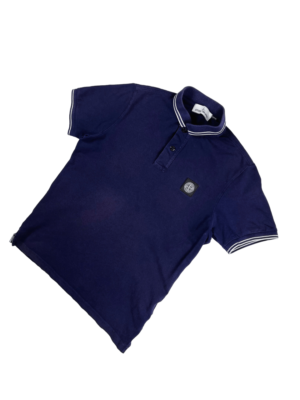 image of Stone Island Polo Shirt S-M in Navy, Men's (Size Small)