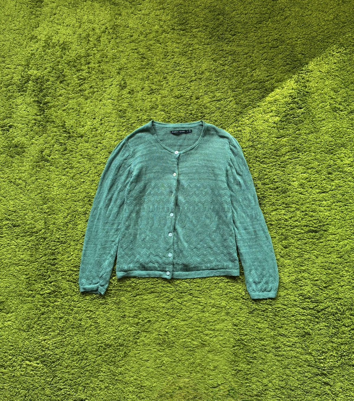 Gudrun Sjoden Gudrun Sjoden avant garde 100% linen cardigan sweater Size L / US 10 / IT 46 - 1 Thumbnail