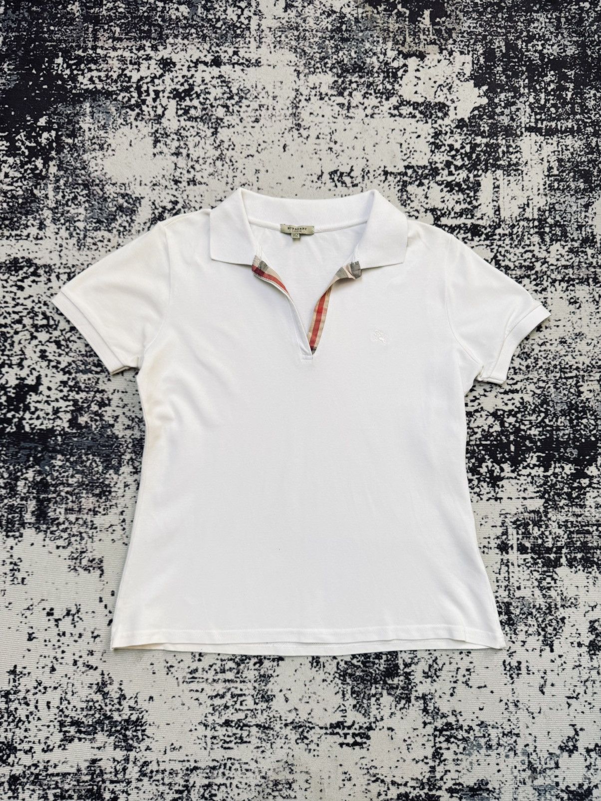 Burberry × Vintage Burberry Brit London Nova Check women Print Polo Shirt Size US M / EU 48-50 / 2 - 1 Thumbnail