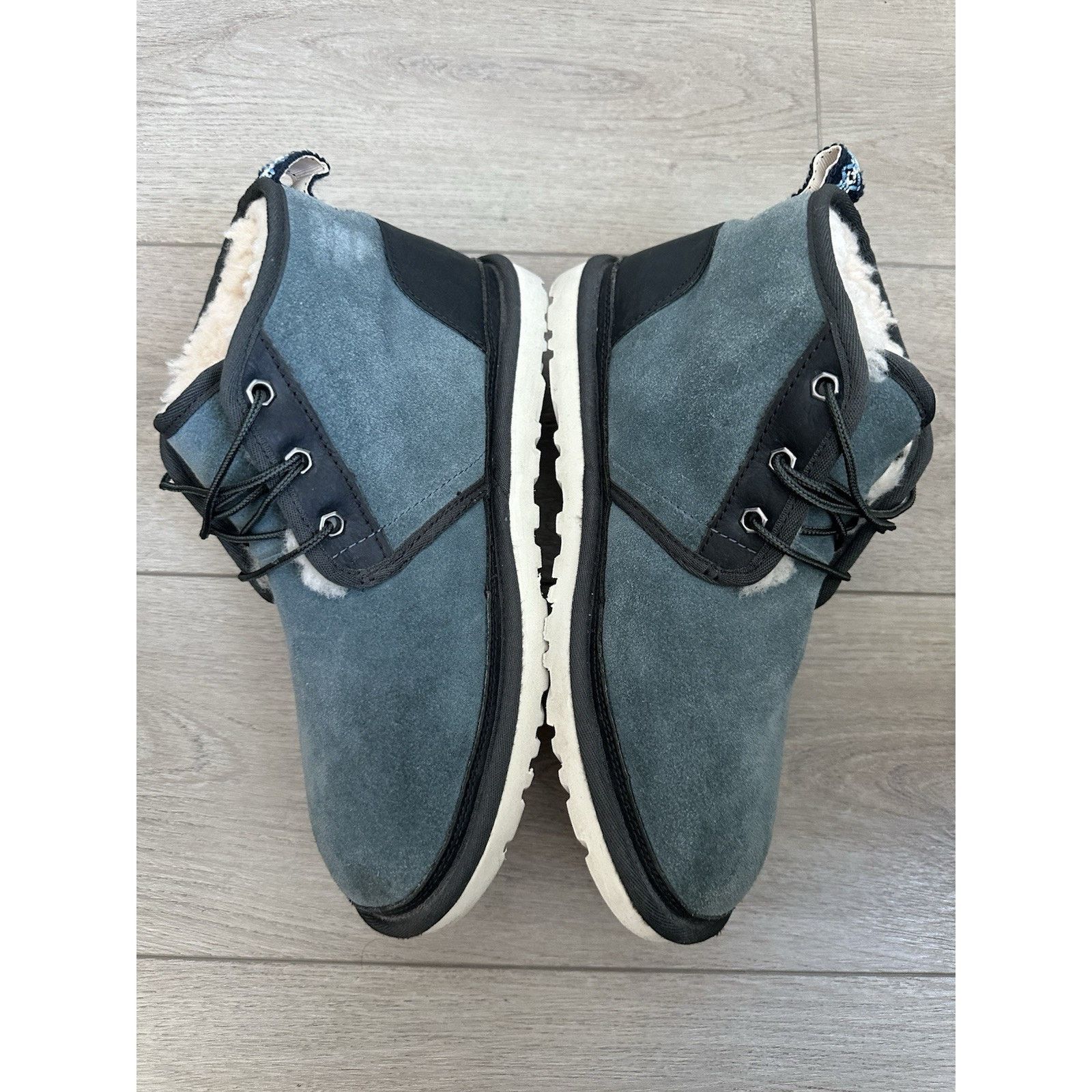 Ugg Ugg nuemel lace up fur boots blue water suede size 9 men’s Size US 9 / EU 42 - 2 Thumbnail