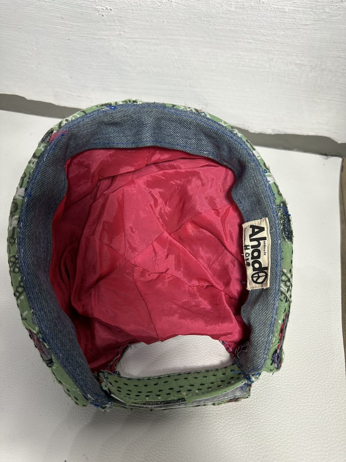 Handmade Custom Distressed Paisley Patchwork Boro Brimless Fisherman Size ONE SIZE - 13 Thumbnail