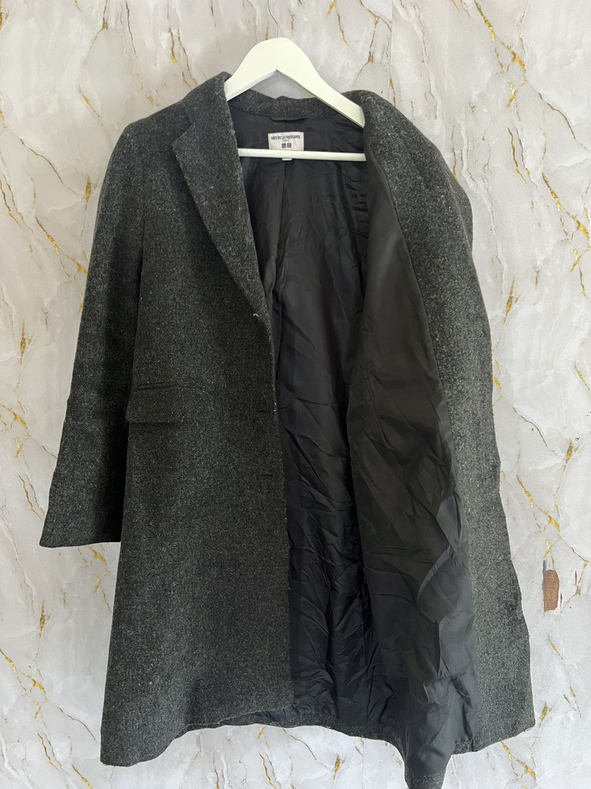 Japanese Brand INES DE LA FRESSANGE UNIQLO LONG JACKET Size US L / EU 52-54 / 3 - 3 Thumbnail