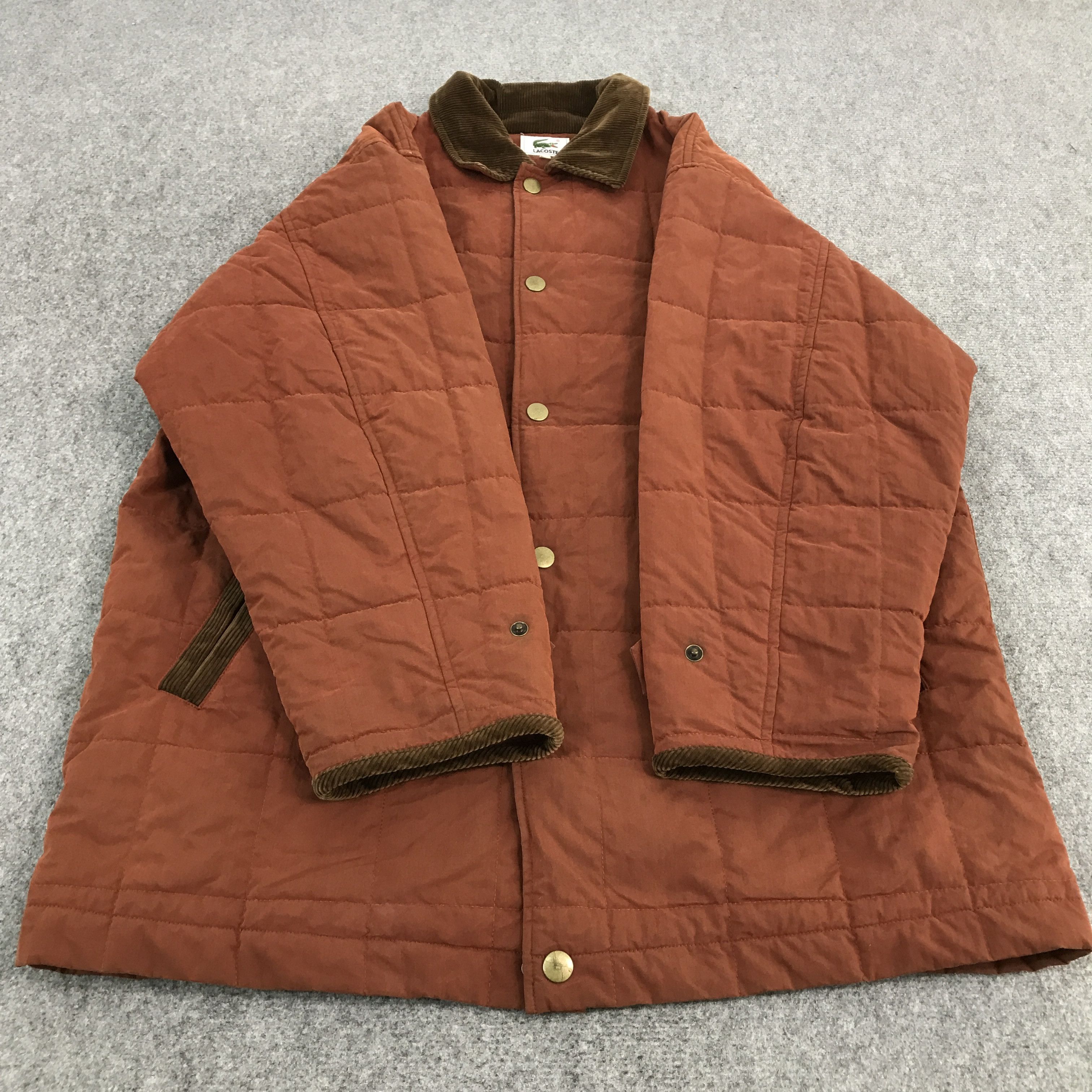 Lacoste × Vintage LACOSTE LONG SNAP BUTTON JACKET Size US XL / EU 56 / 4 - 8 Thumbnail