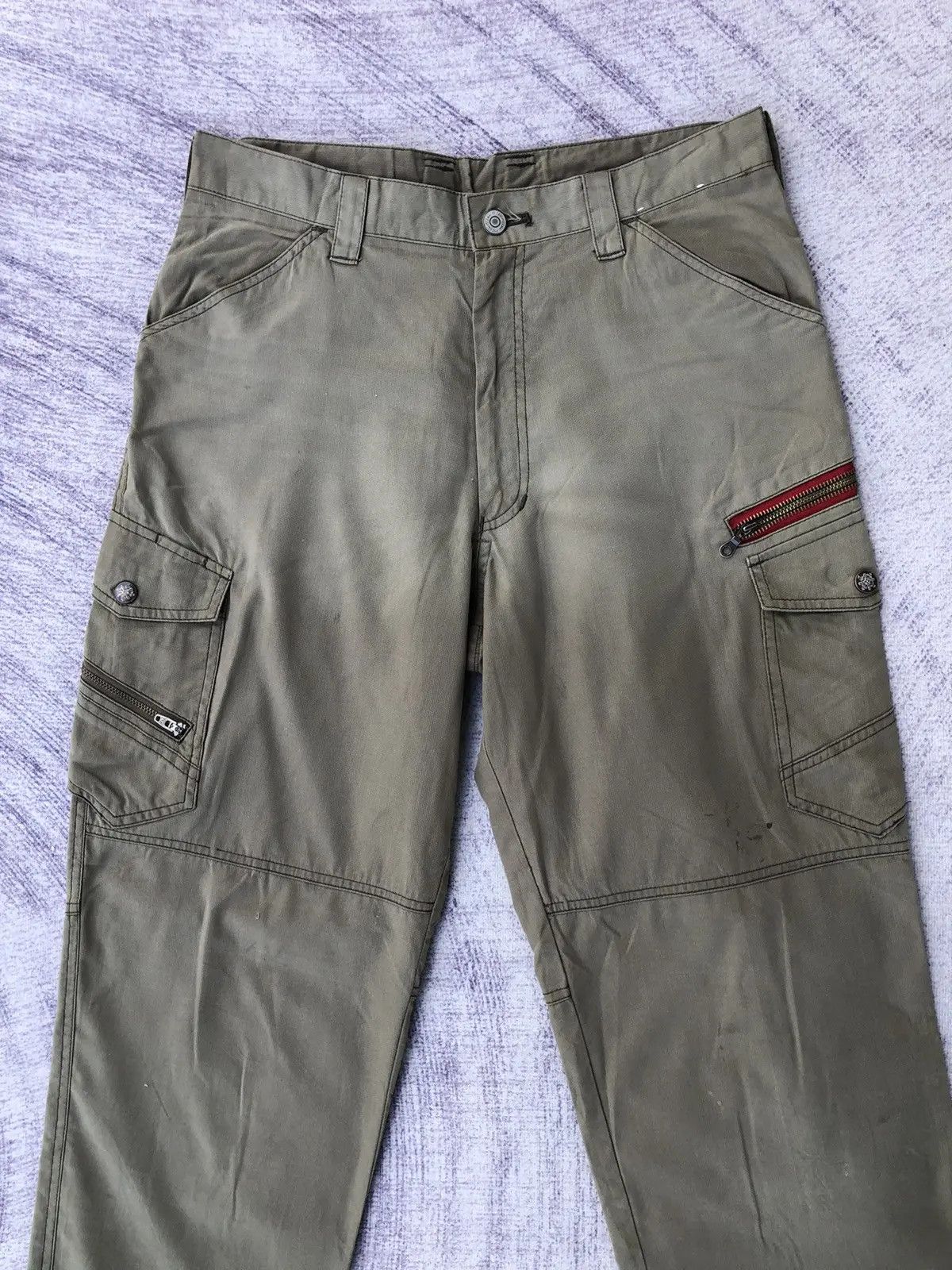 Japanese Brand Faded Cargo Jawin Multipocket Tactical Pants Size US 30 / EU 46 - 2 Thumbnail
