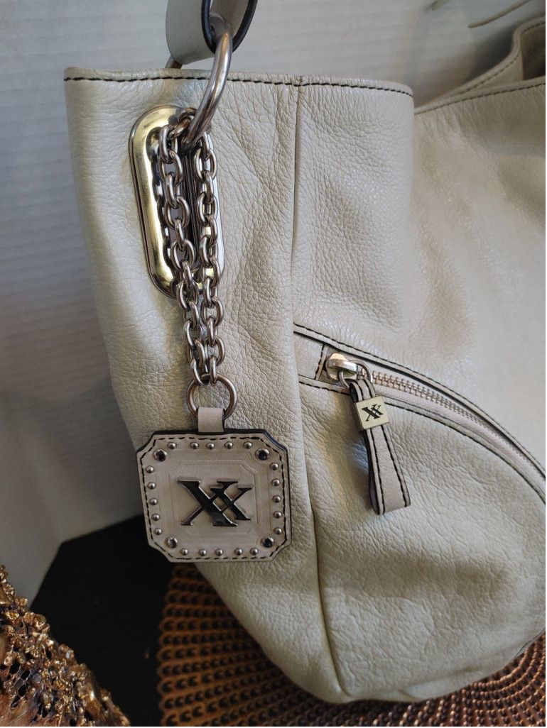 Max Mara MAXX NY Leather Studded Hobo Bag Size ONE SIZE - 3 Thumbnail