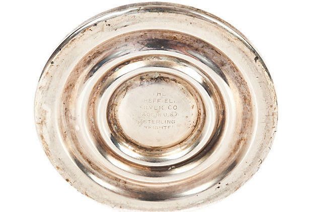 Designer Sterling Silver Sheffield Glass Vase Size ONE SIZE - 5 Thumbnail