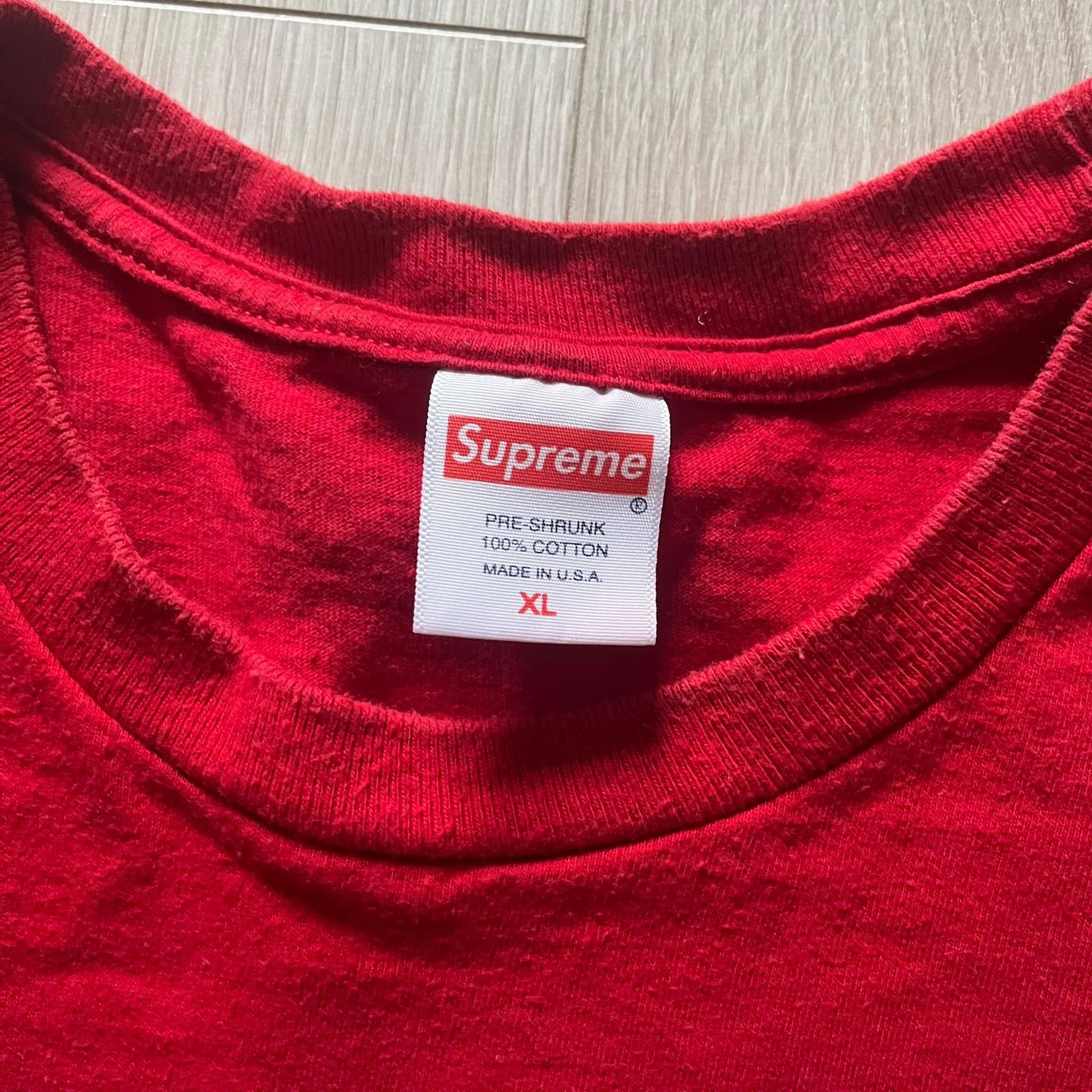 Supreme Supreme Mont Blanc Red Tee Size US XL / EU 56 / 4 - 3 Thumbnail