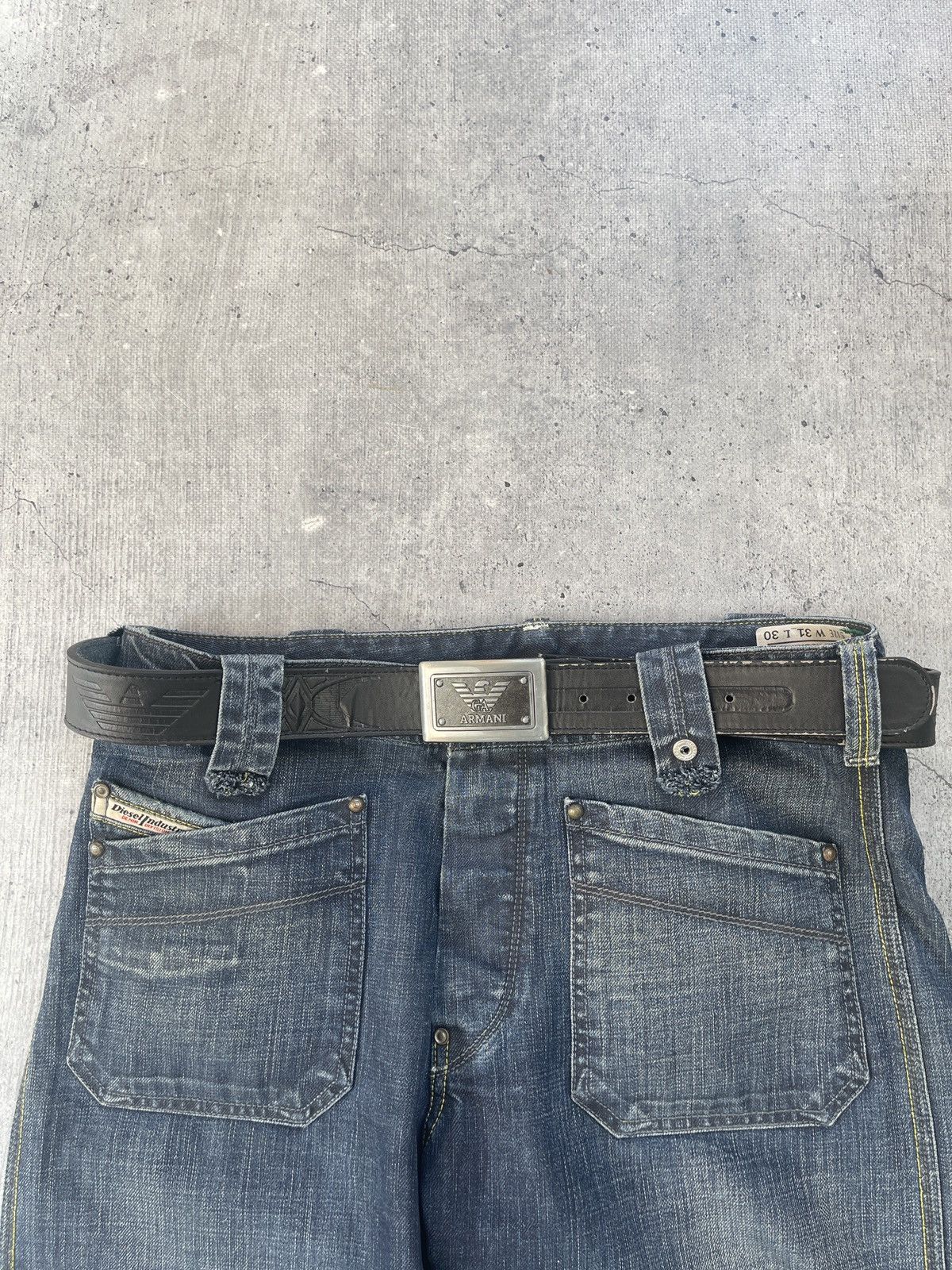 Armani Vintage Armani Leather Belts Streetwear Casual Logo Rare VTg Size ONE SIZE - 1 Thumbnail