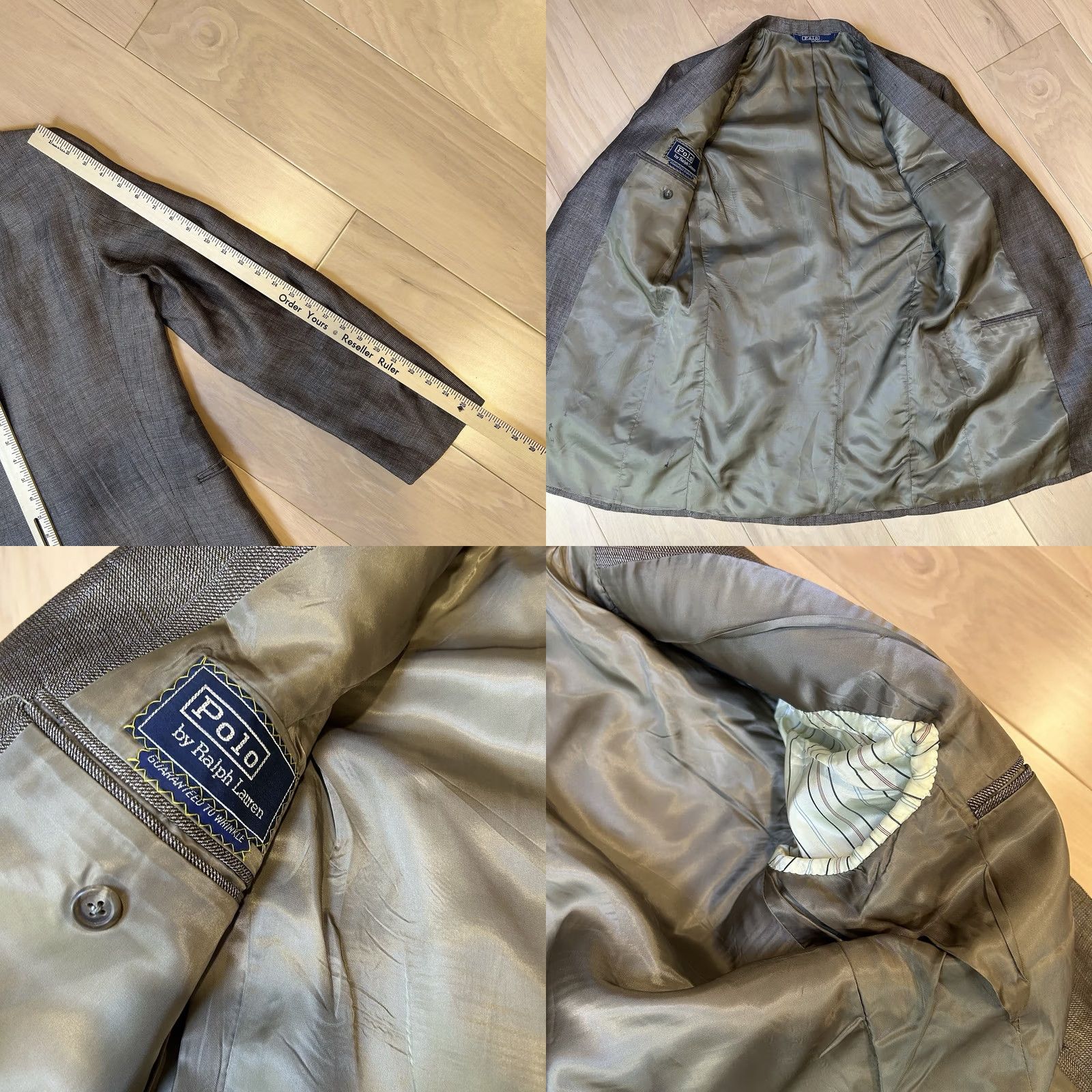 Polo Ralph Lauren VINTAGE Polo By Ralph Lauren Suit USA Made Men’s 39L Two-Button Single-Breasted Brown Tweed Jacket Ventless 2 Piece Regular Mens Size US L / EU 52-54 / 3 - 8 Thumbnail