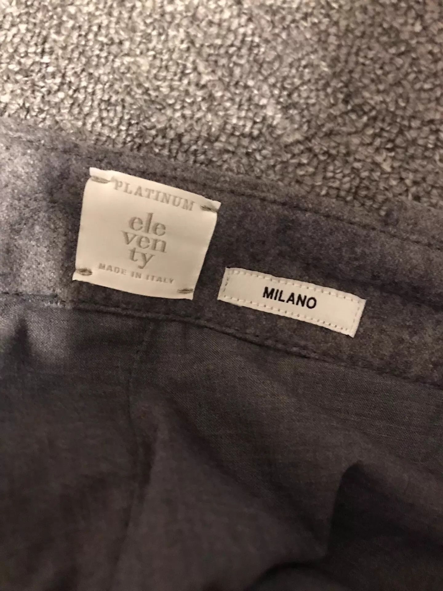 Eleventy eleventy gray straight wool-cashmere chinos 36 new Size US 36 / EU 52 - 5 Thumbnail