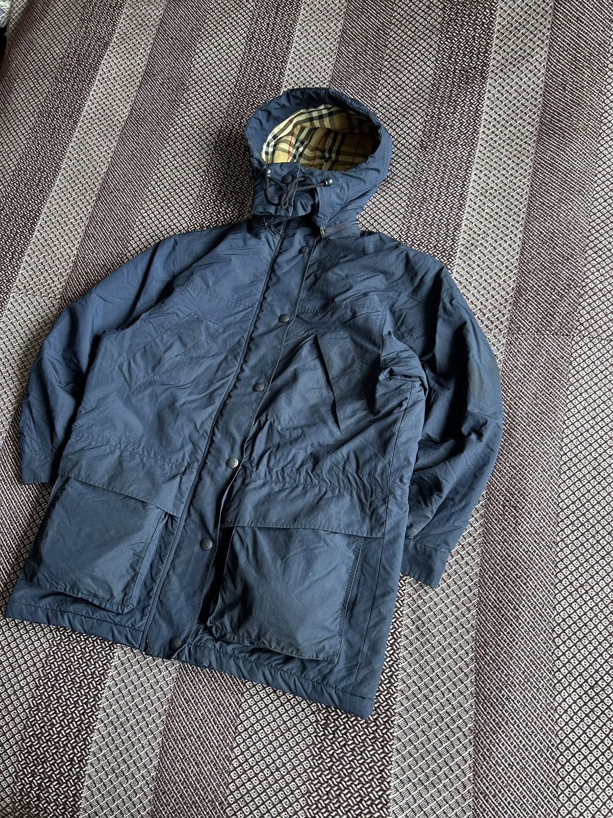 Burberry Burberry Coat Down Liner Vintage Jacket Solid Style Size US L / EU 52-54 / 3 - 3 Thumbnail