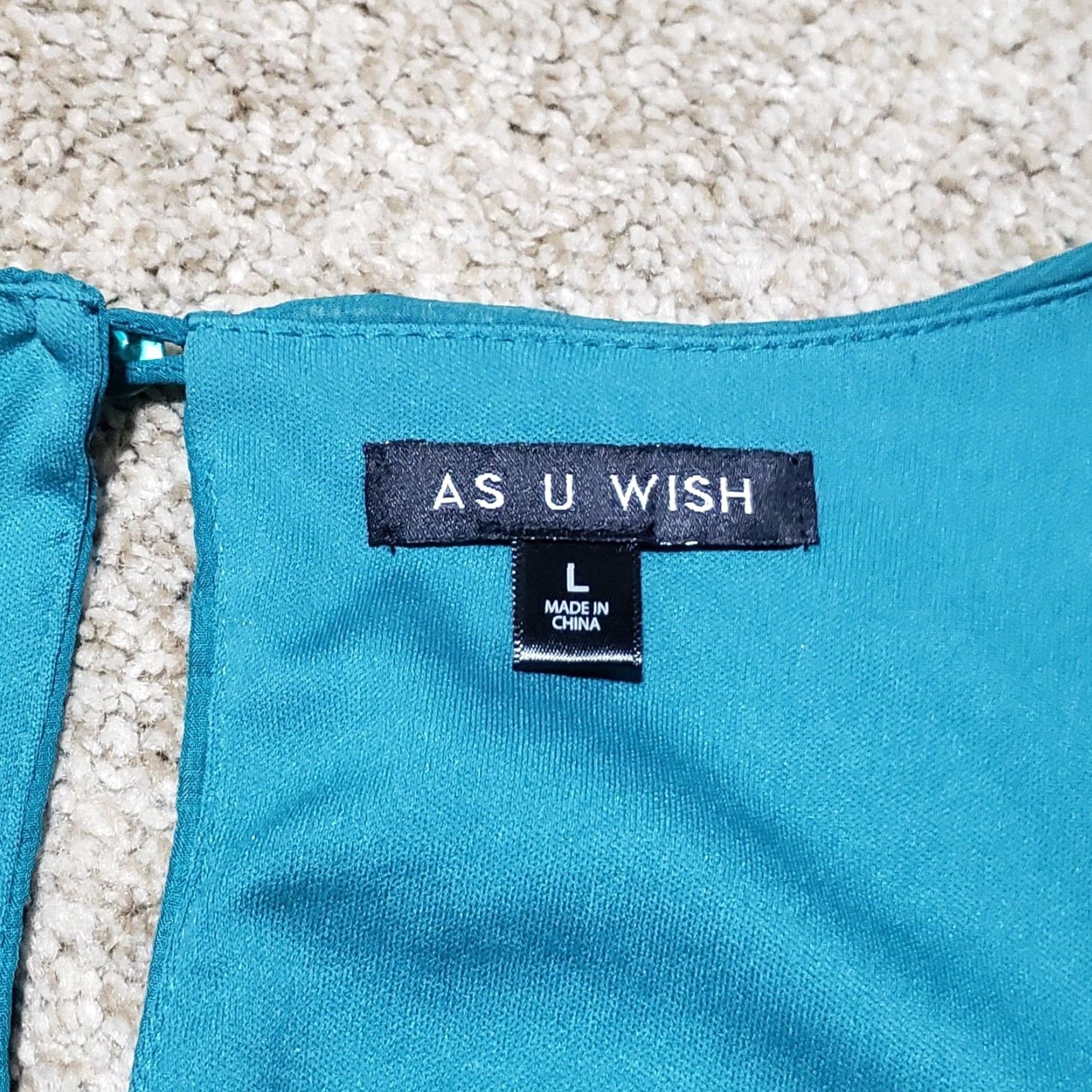 Vintage As U Wish Shirt Womens Half Sleeve Adult L Lace Blue Dress Shirt Large Size L Size L / US 10 / IT 46 - 3 Thumbnail