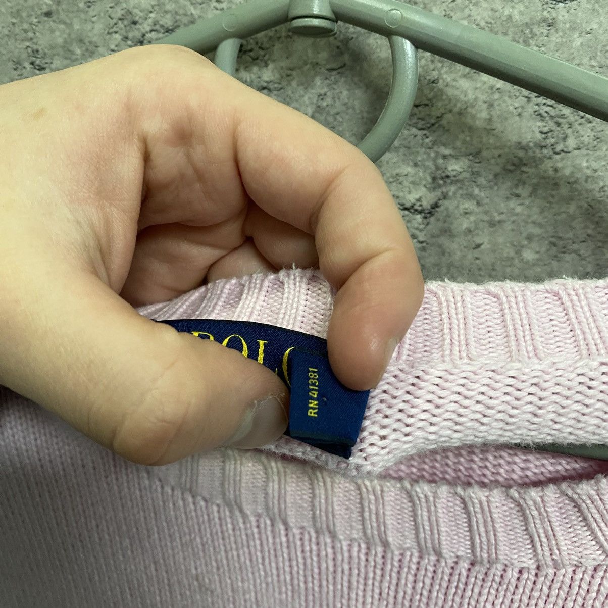 Polo Ralph Lauren Vintage Polo Ralph Lauren Sweater Pink Pony Crew Neck Y2K Size US L / EU 52-54 / 3 - 7 Thumbnail