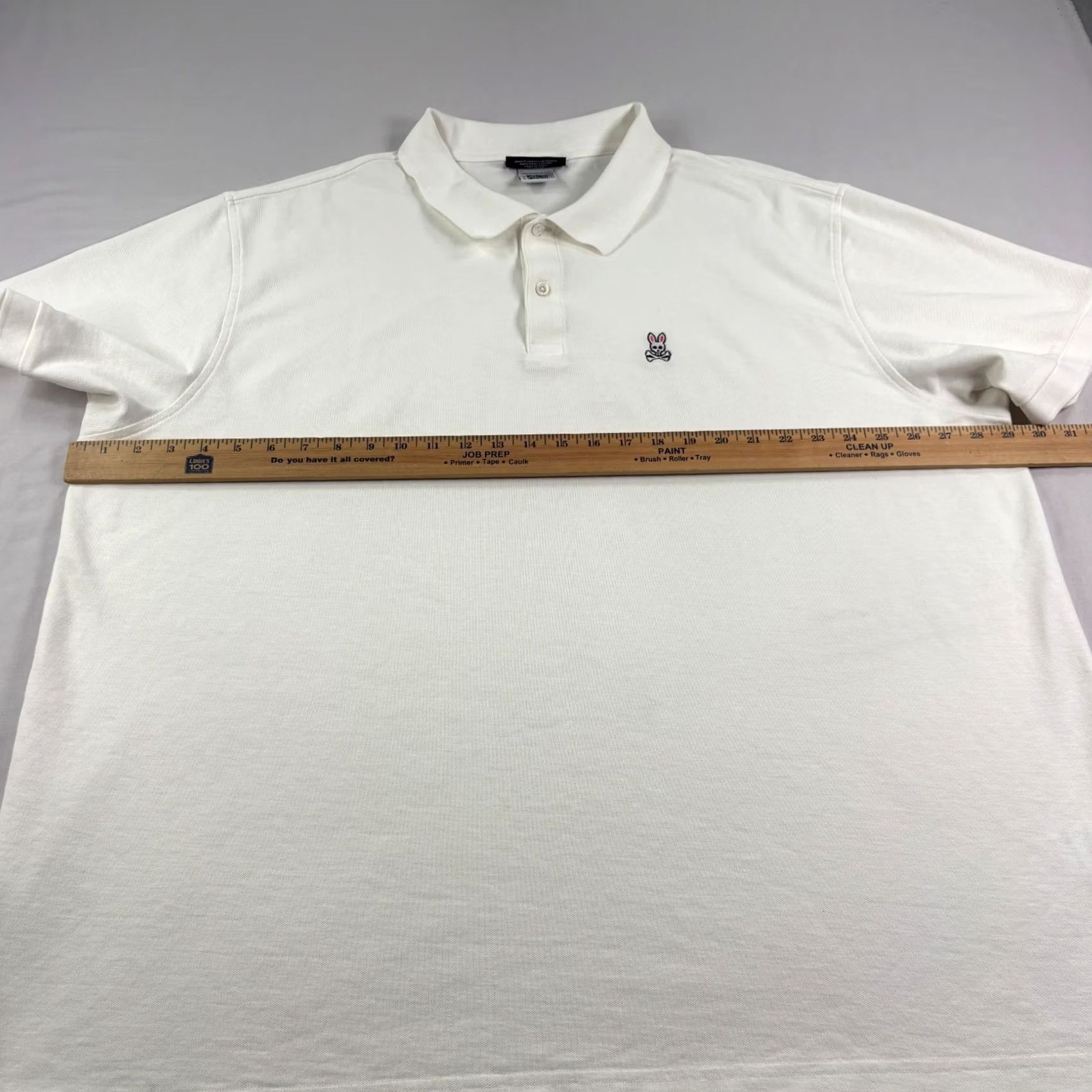 Psycho Bunny Psycho Bunny Polo Shirt Mens 4XL White Pima Cotton Short Sleeve Casual Shirt Polo Mens 4XL White Size US XXL / EU 58 / 5 - 6 Thumbnail