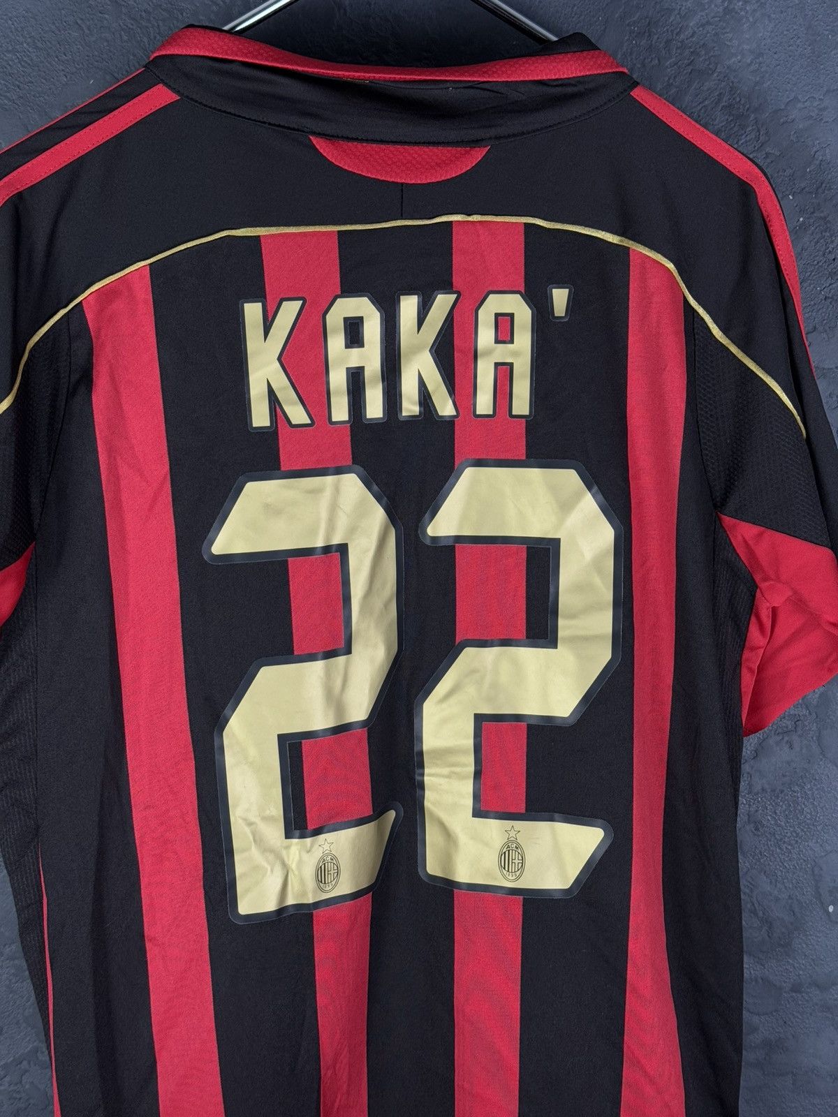 Adidas AC Milan Classic Football Shirt Jersey 2006-07 Home KAKA 22 Size US M / EU 48-50 / 2 - 14 Thumbnail
