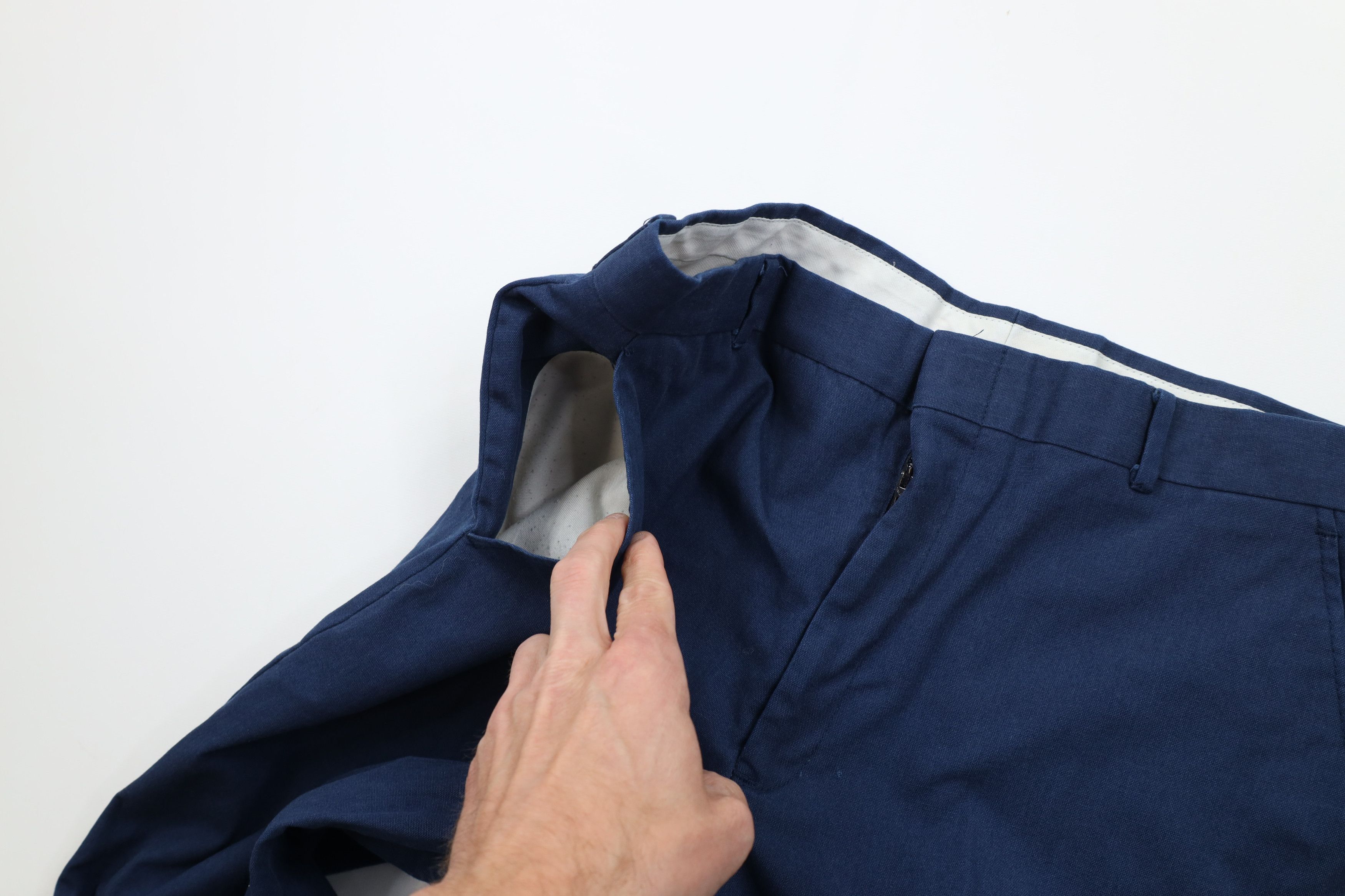 Vintage Vintage 70s Streetwear Wide Leg Workwear Pants Blue USA Size US 34 / EU 50 - 8 Thumbnail