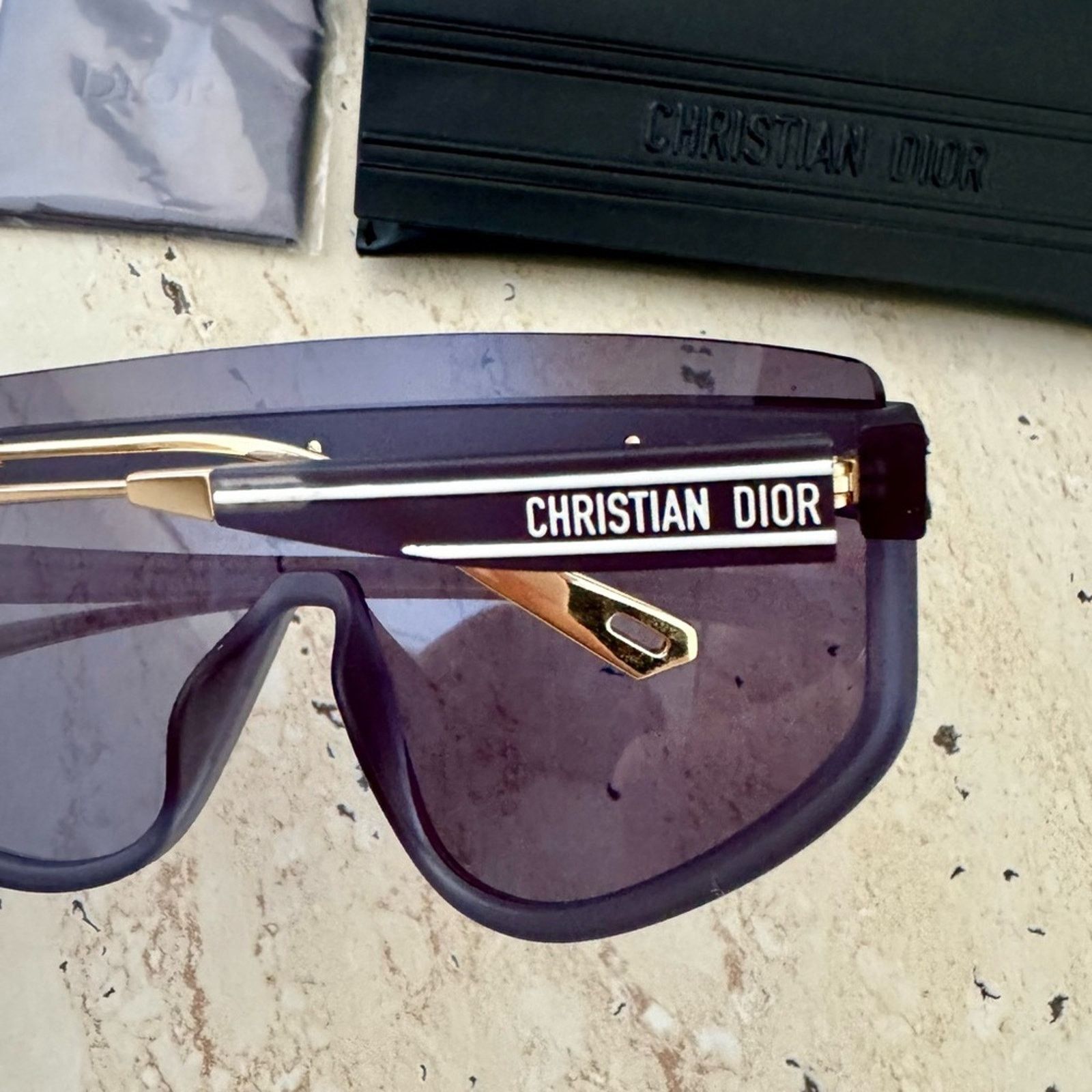 Dior New Dior Club M2U 31B8 Sunglasses Monogram Lenses Authentic! Size ONE SIZE - 8 Thumbnail